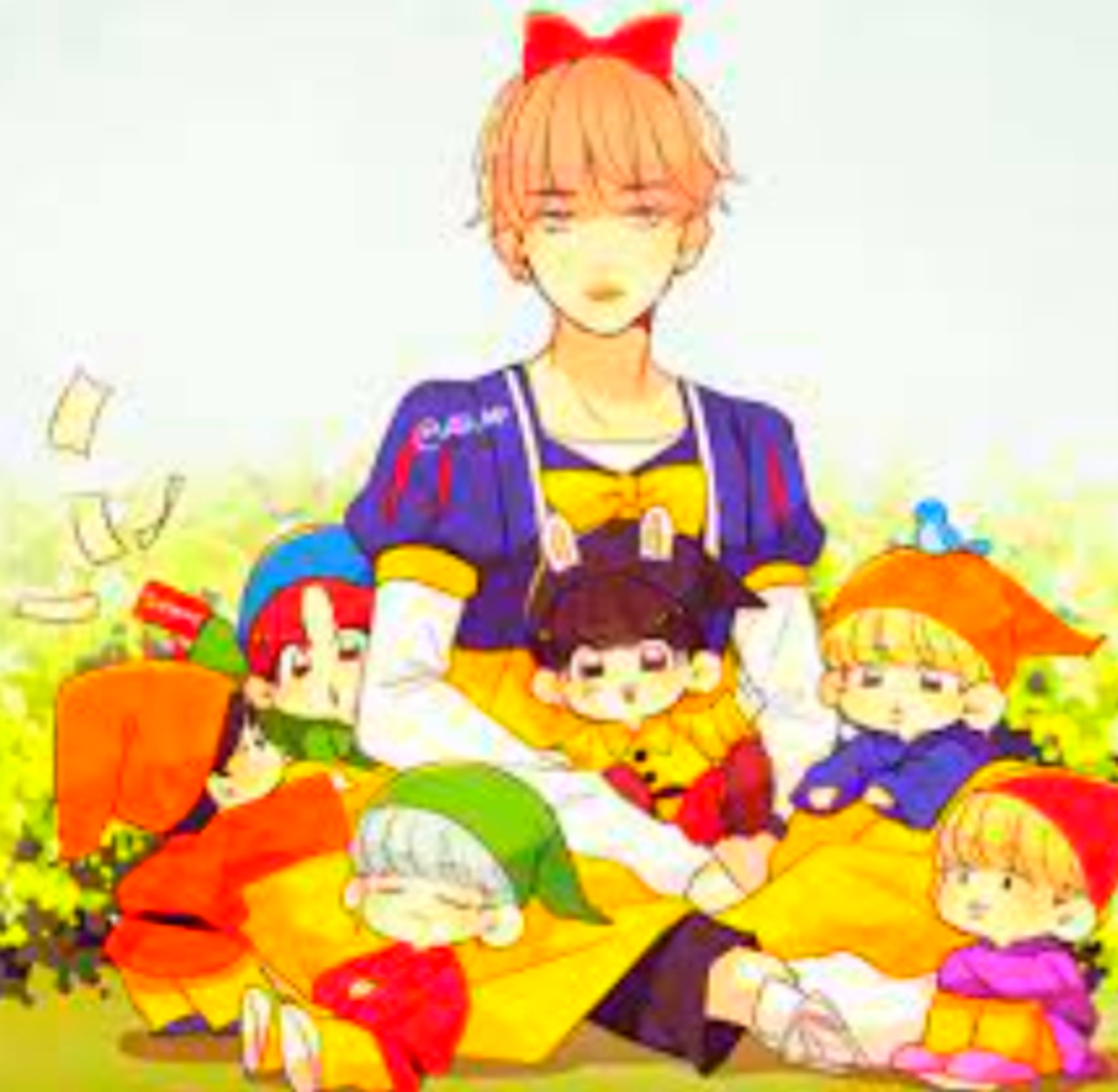 Snow White, Seven Dwarfs, anime boys, BTS, 1080P, HD Wallpaper