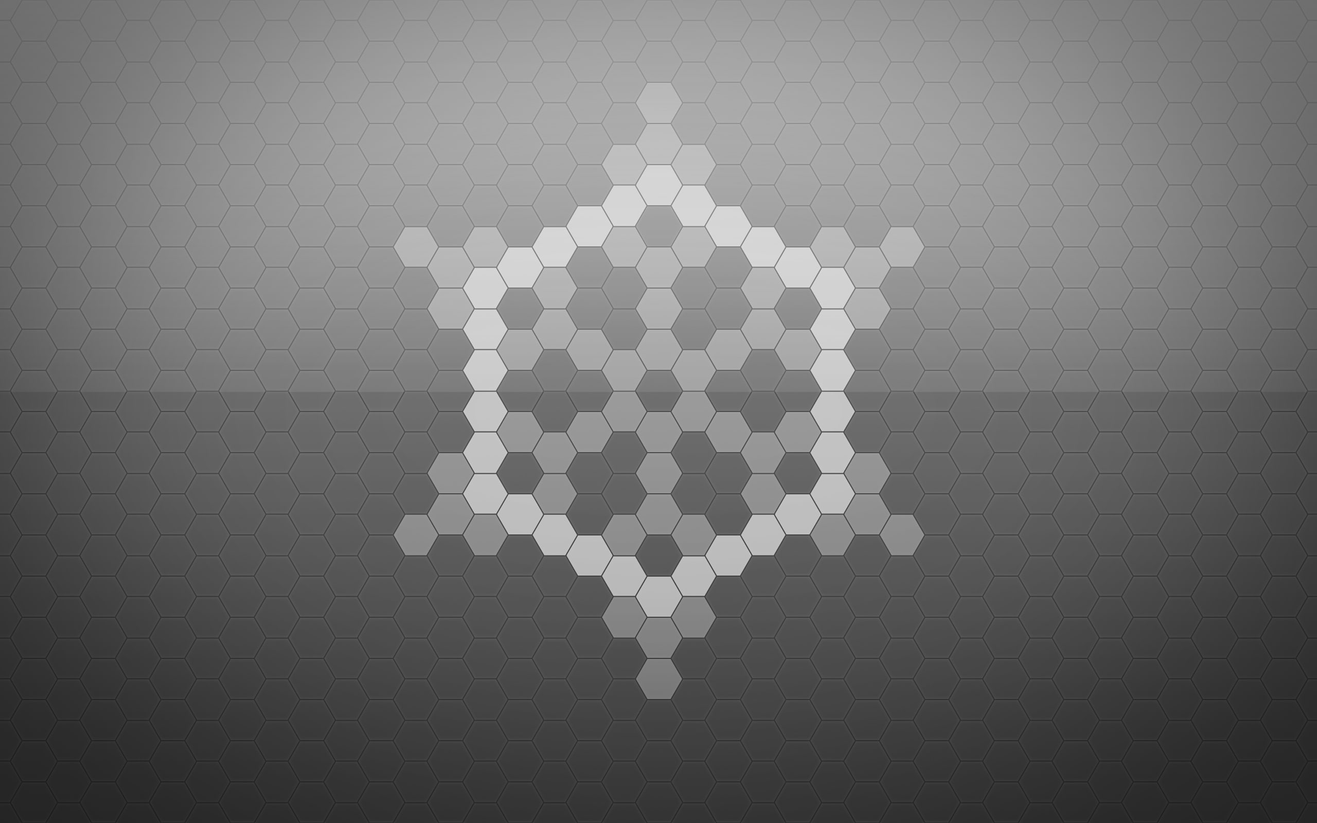 2K, digitalillustration, snowflake, grey, winter, hexagons, digital, holiday, HD Wallpaper