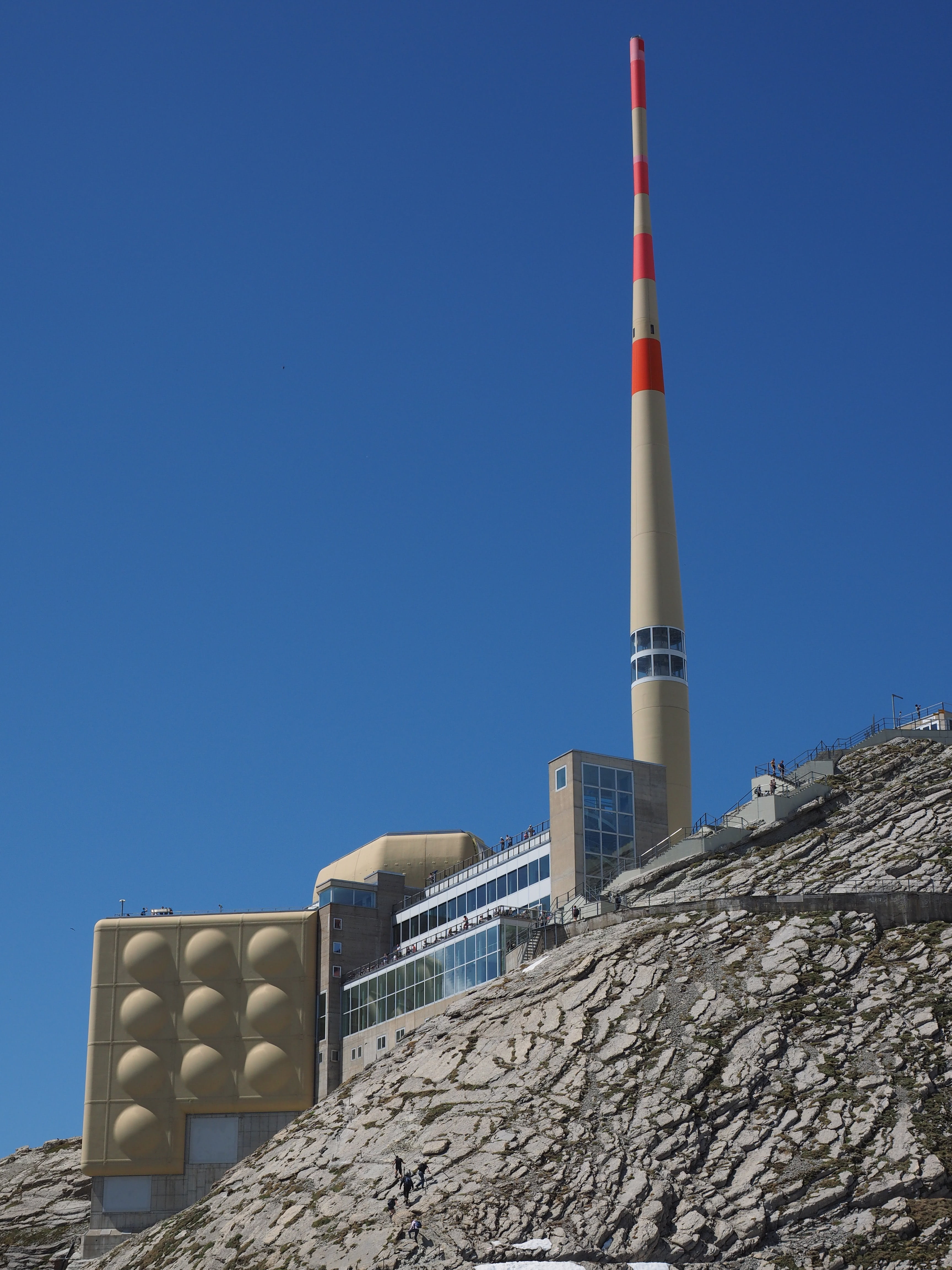 4K, building exterior, tower, tall - high, sky, copy space, send system, great, transmission tower, appenzell, built Structure, no people, reinforced concrete, Phone HD Wallpaper