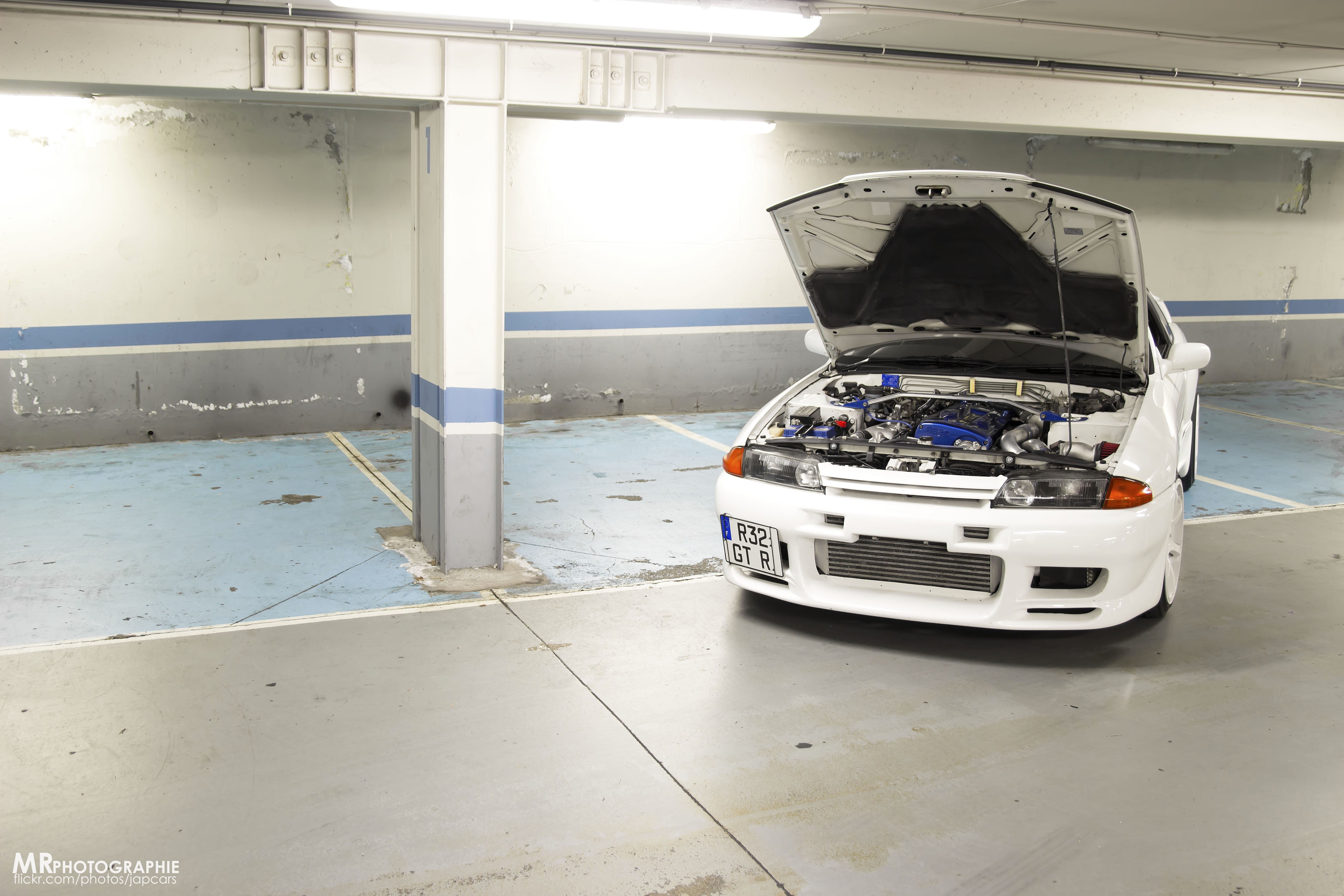 architecture, water, 5K, white color, car, no people, mode of transportation, nature, land vehicle, indoors, sea, Nissan Skyline R32, flooring, nautical vessel, HD Wallpaper