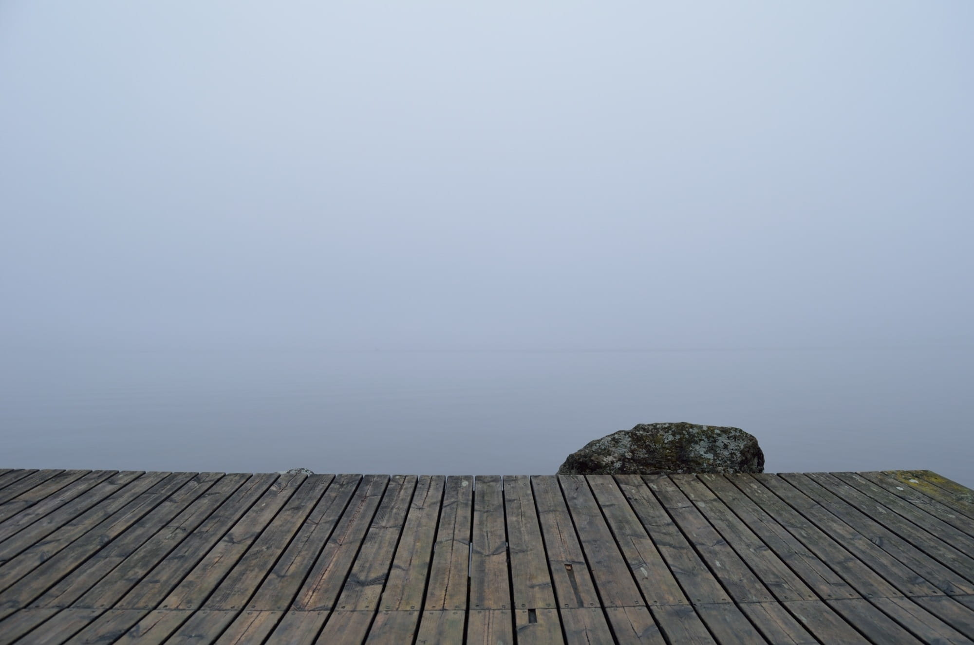 scenics - nature, near, clear sky, pier, no People, deck, fog, wooden, flooring, wall - Building Feature, day, rock, daytime, dock, gray, tranquil scene, HD Wallpaper