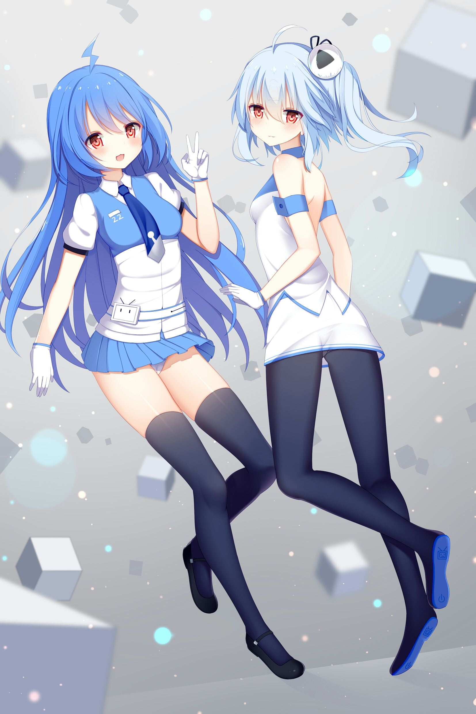 anime girls, 2233, 1080P, bilibili, Phone HD Wallpaper