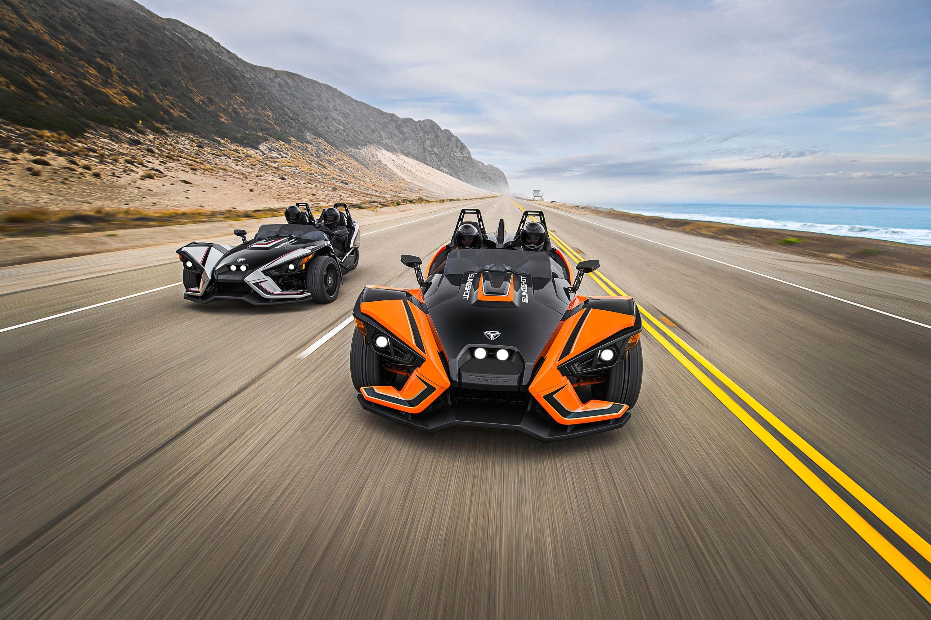 Polaris Slingshot, Racing, 2K, HD Wallpaper