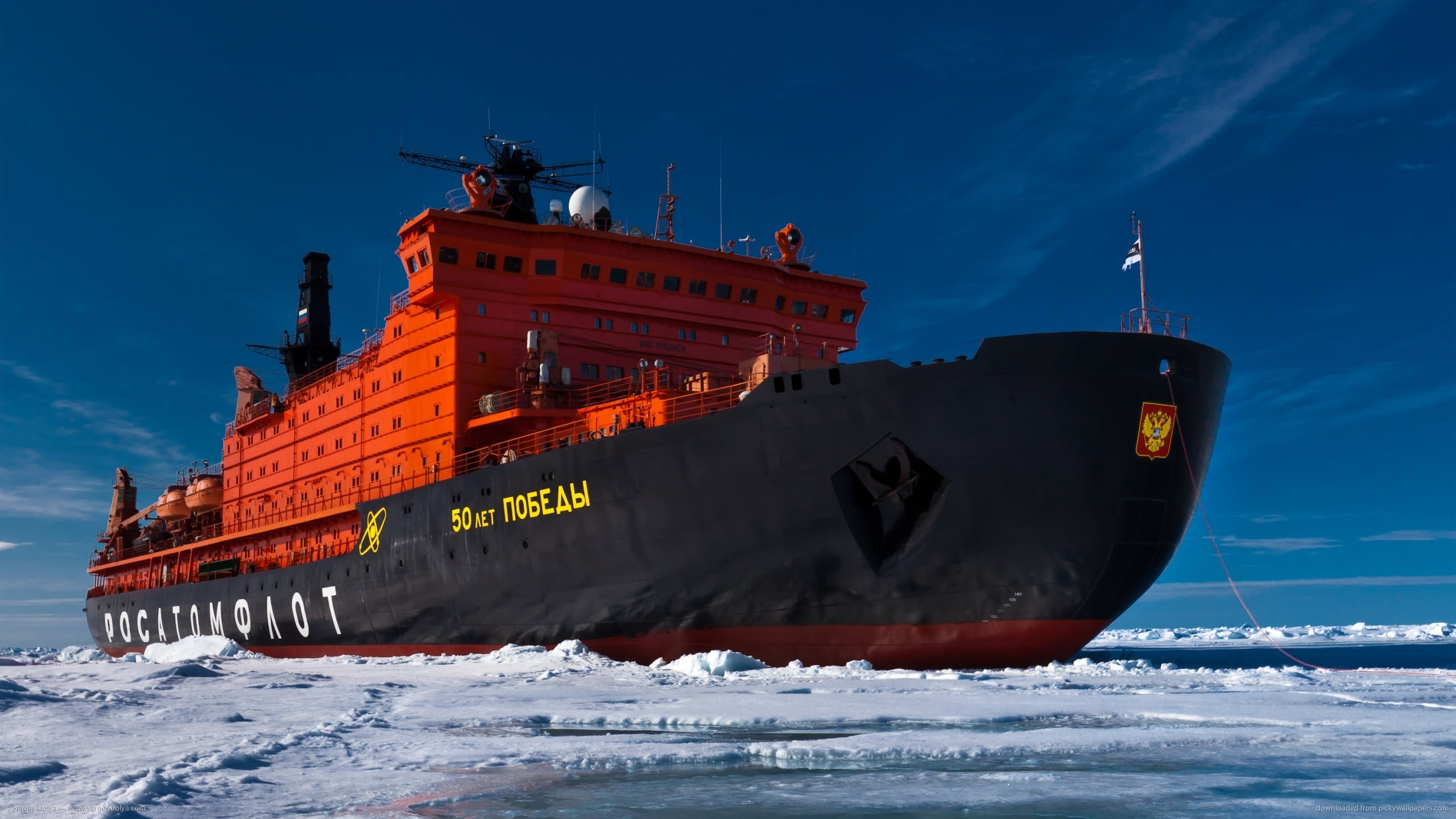 outdoors, illuminated, snow, sea, water, sky, architecture, ship, artico, ice, 2K, no people, transportation, nautical vessel, freight transportation, HD Wallpaper