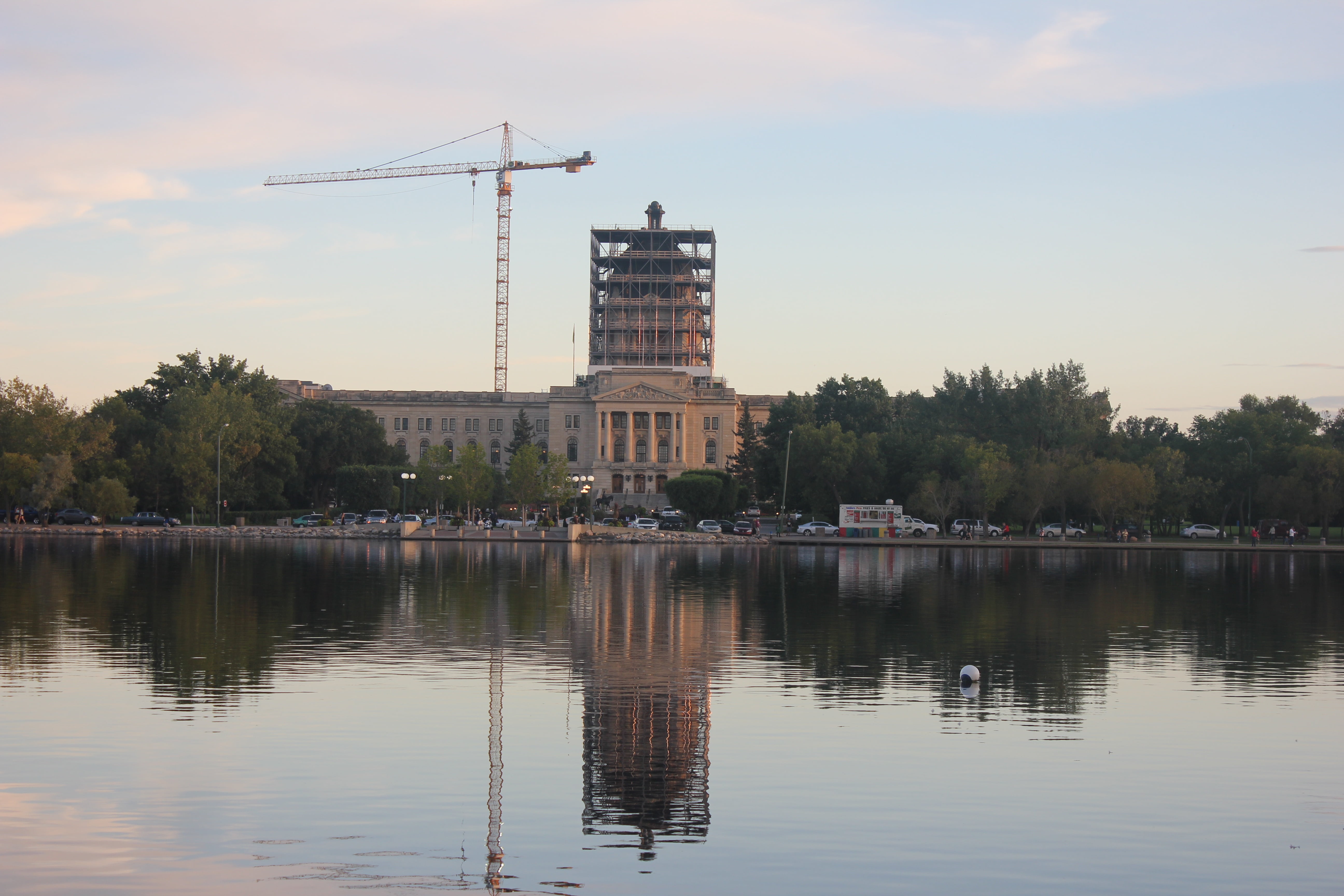 sky, 5K, building exterior, construction equipment, construction industry, water, parliament, nature, building, regina, canada, dome, industry, landmark, HD Wallpaper