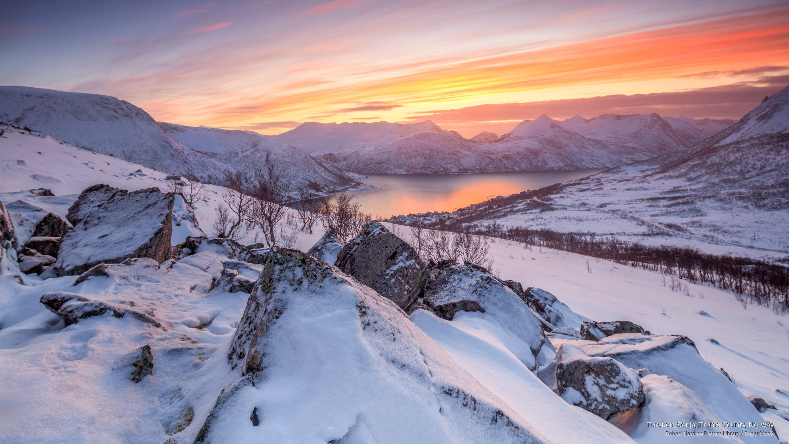 norway, county, Winter, 2K, torsken, troms, senja, HD Wallpaper