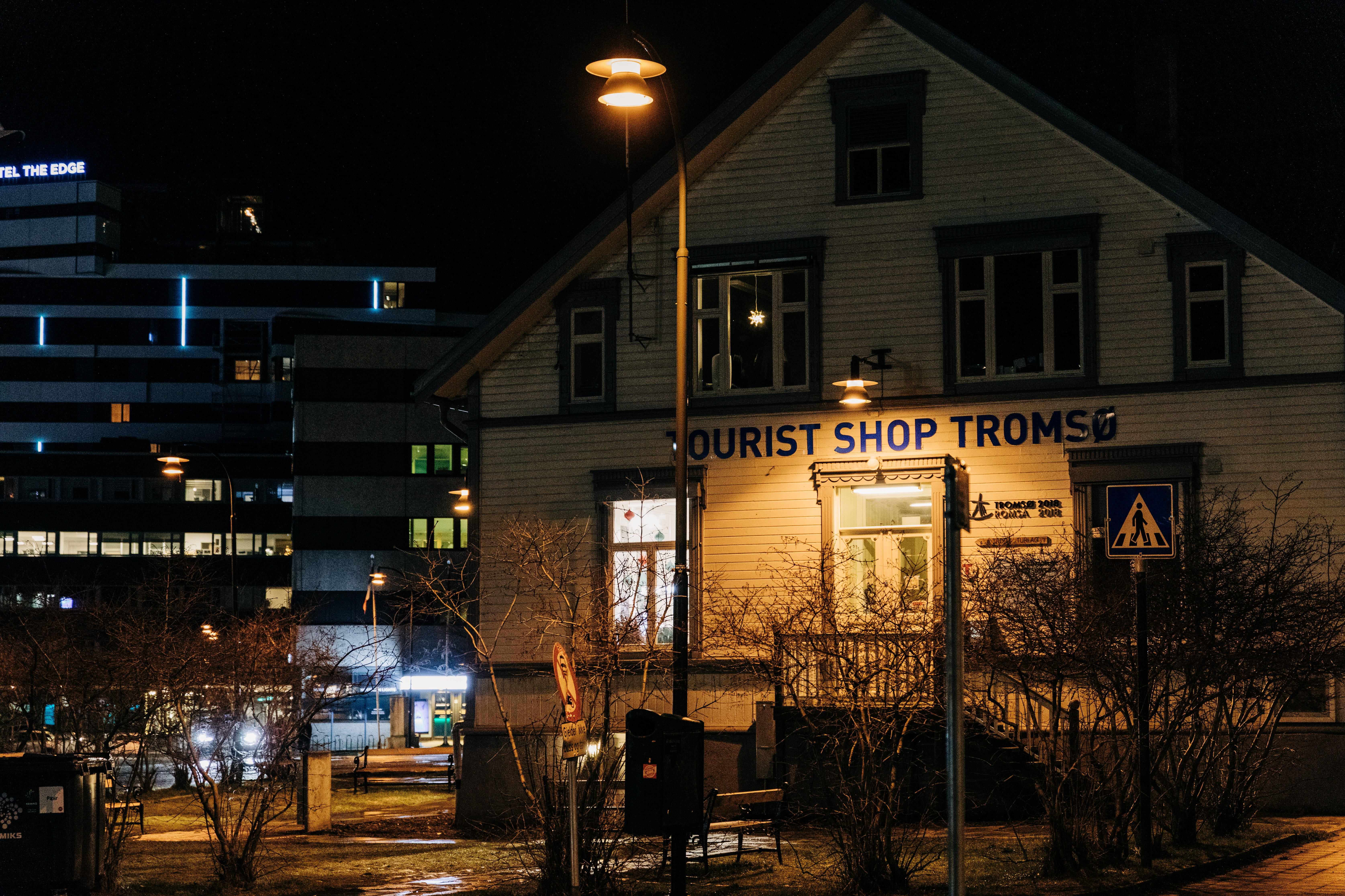 built structure, road, shop, sign, 5K, text, illuminated, house, countryside, communication, western script, building, building exterior, city, inn, asphalt, HD Wallpaper
