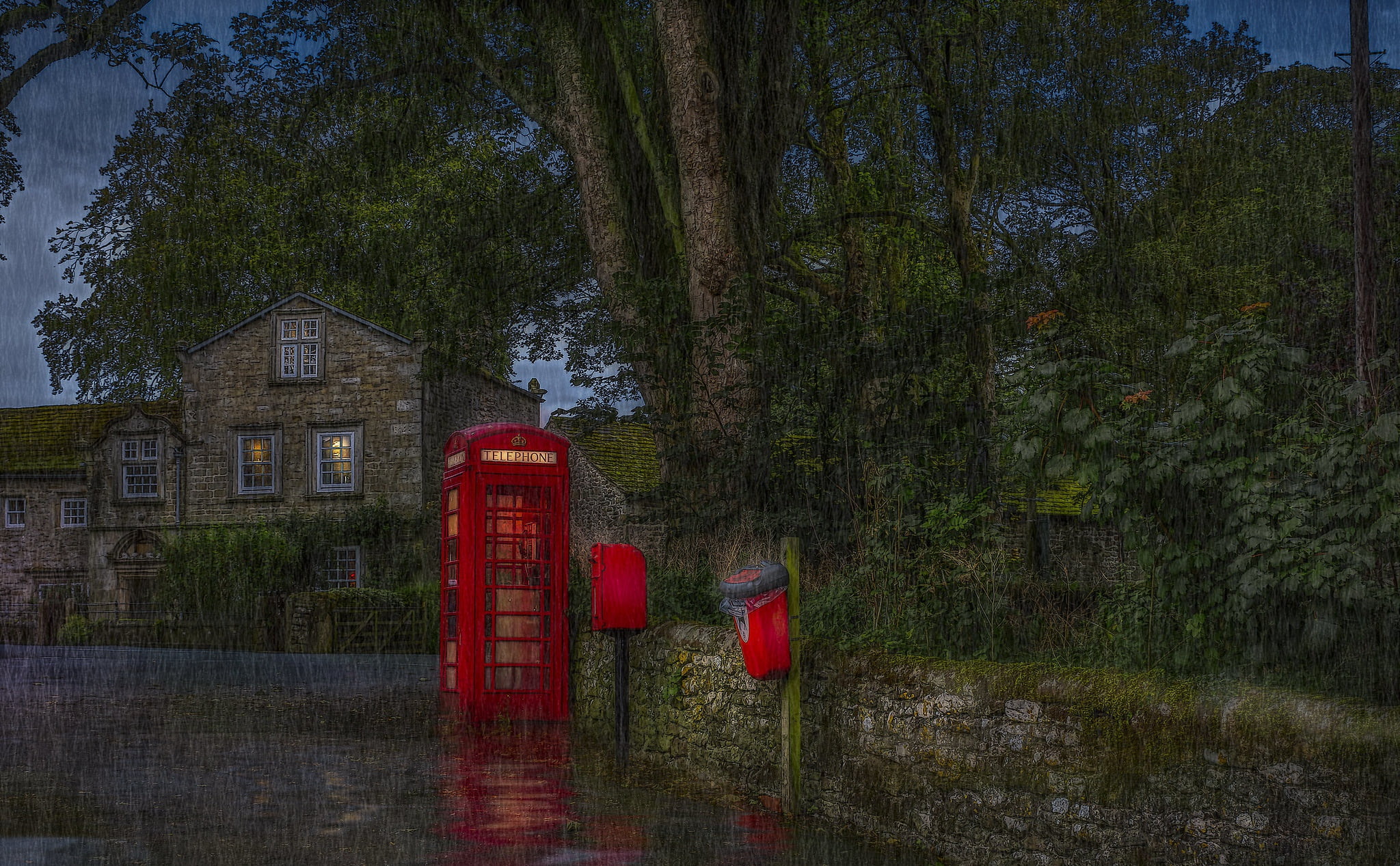 Craven District, Cracoe, 1080P, England, Telephone Line, HD Wallpaper