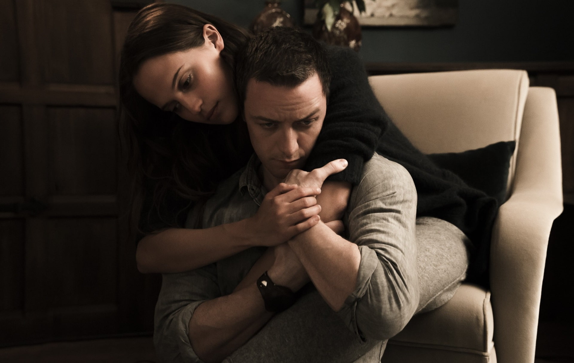 emotion, furniture, love, adult, depression - sadness, positive emotion, sitting, submergence for desktop, people, indoors, heterosexual couple, sadness, HD Wallpaper