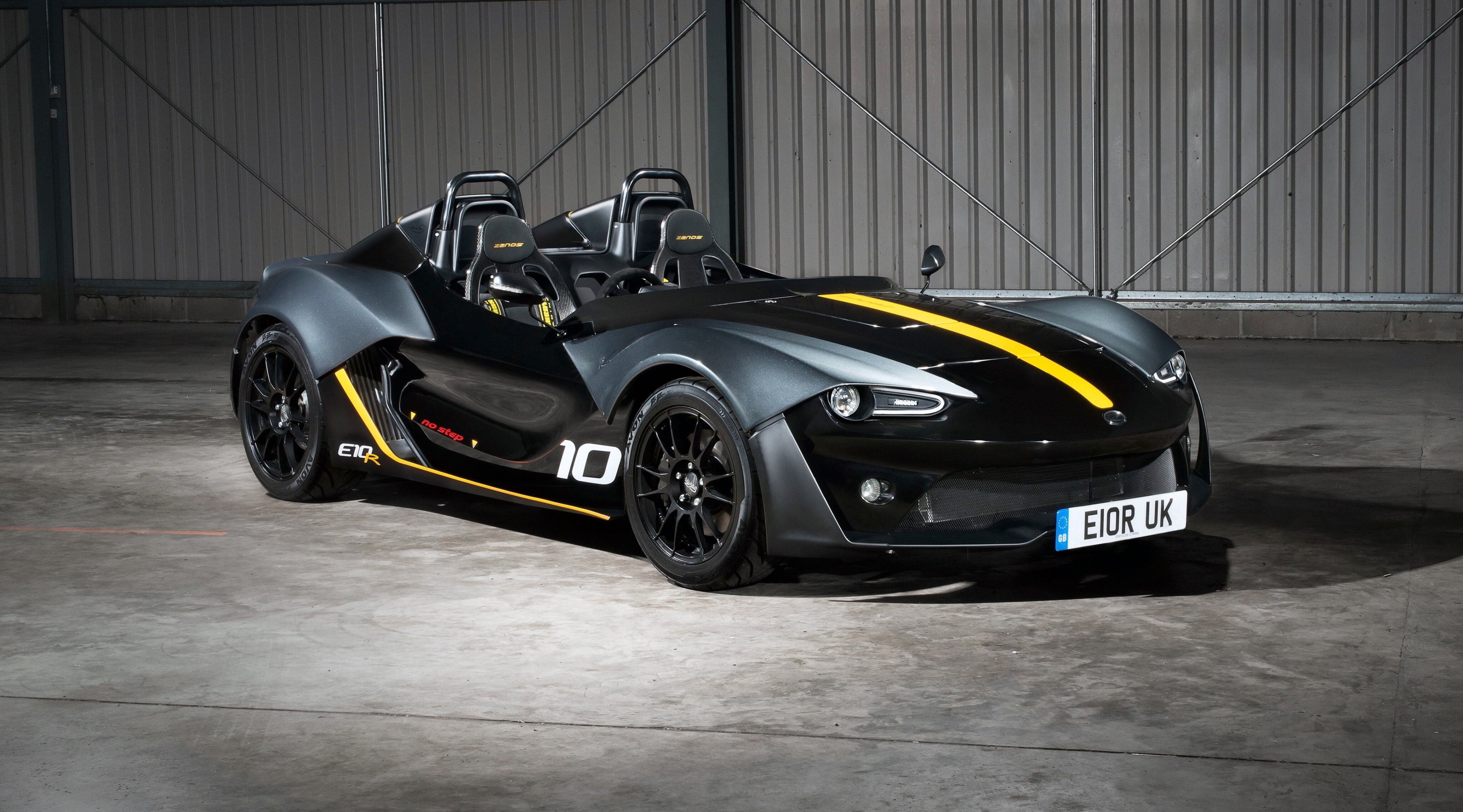 transportation, motor vehicle, no people, motor racing track, number, professional sport, architecture, speed, wheel, land vehicle, zenos e10 r 4k  background desktop computer, HD Wallpaper