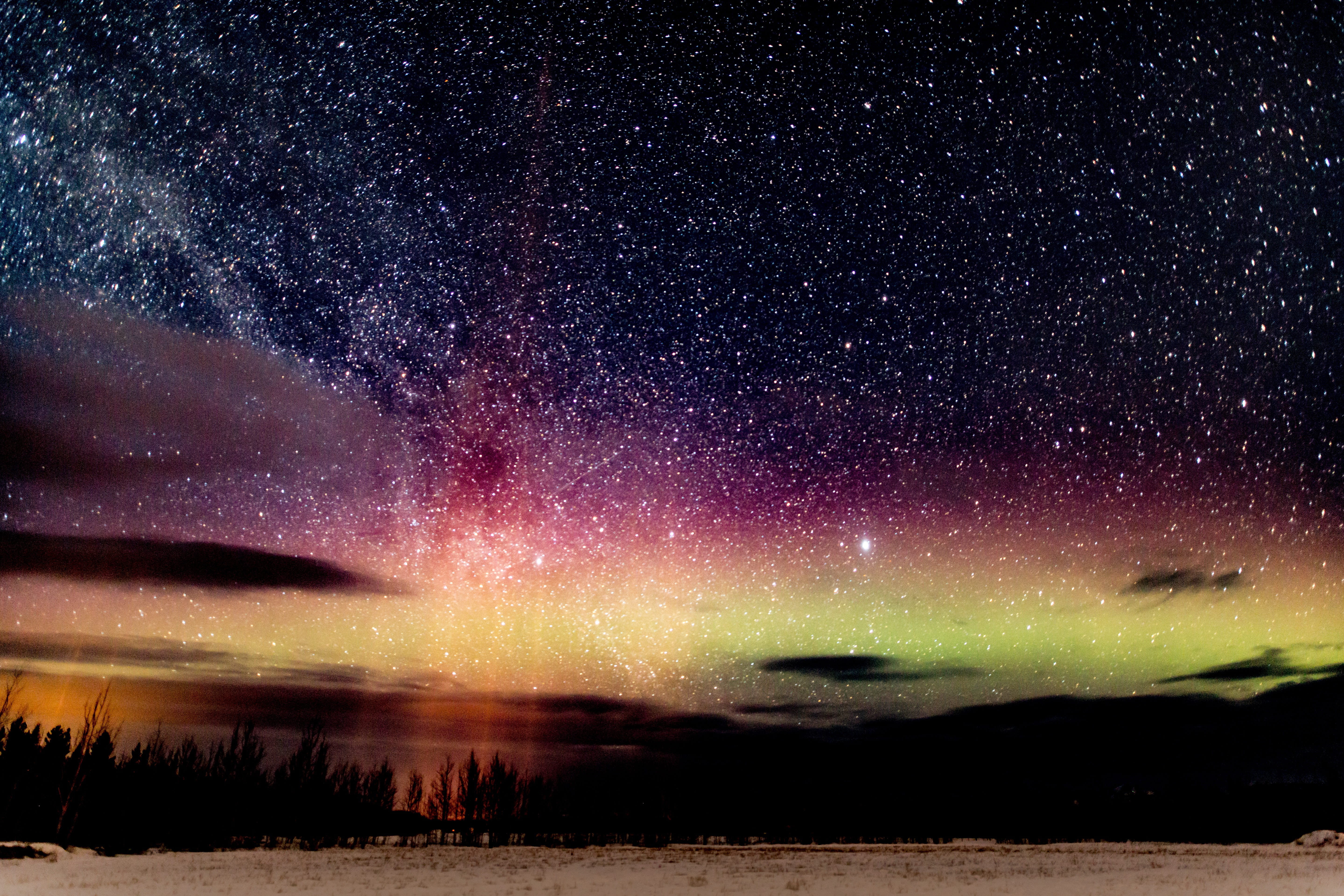 space, alaska, solar, photography, atmosphere, magnetosphere, canada, dunes, star, beauty in nature, stars, aurora, tranquil scene, environment, northern, HD Wallpaper