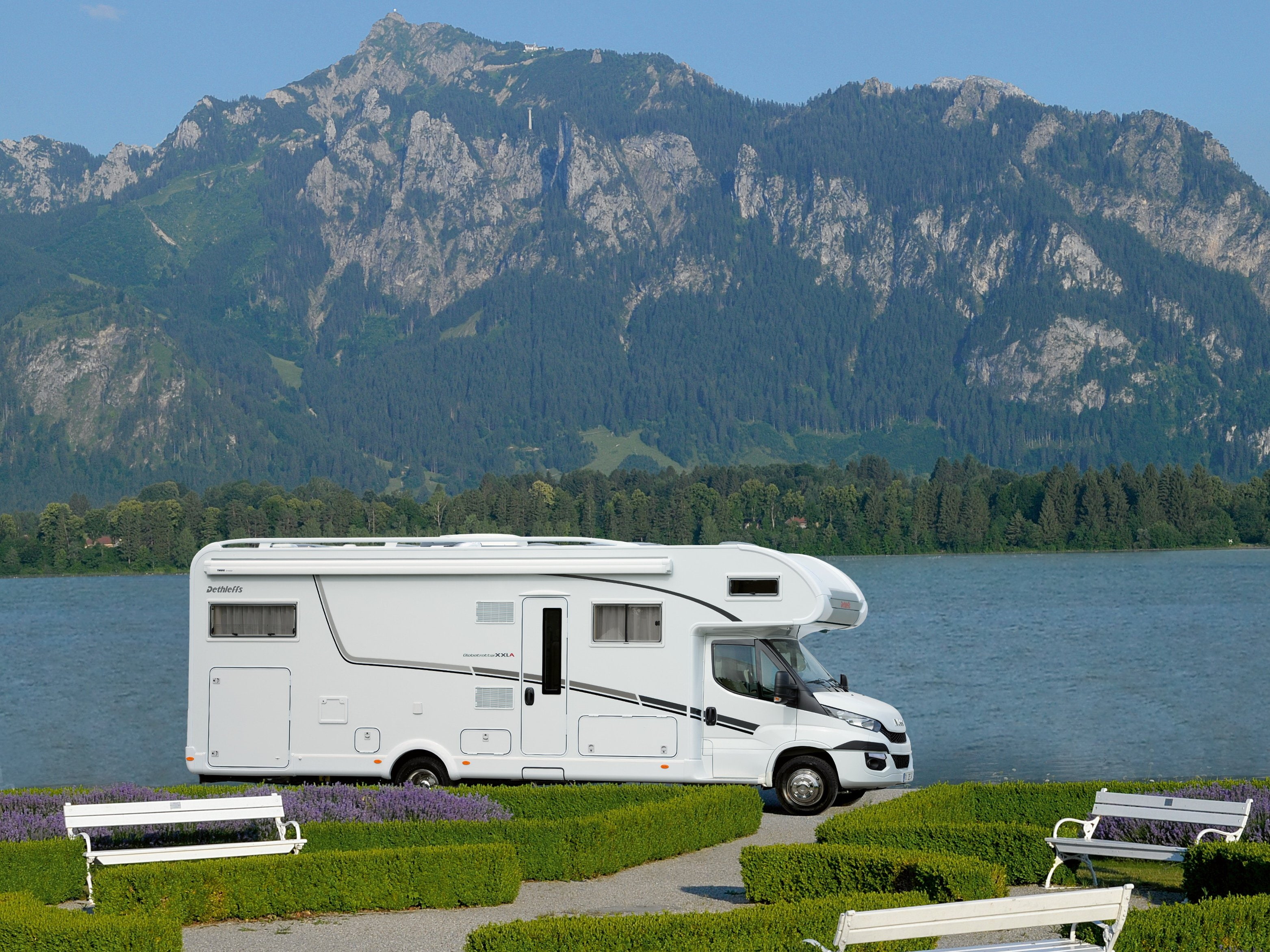 motorhome, globetrotter, camper, xxl-a, dethleffs, 2K, 2015, HD Wallpaper