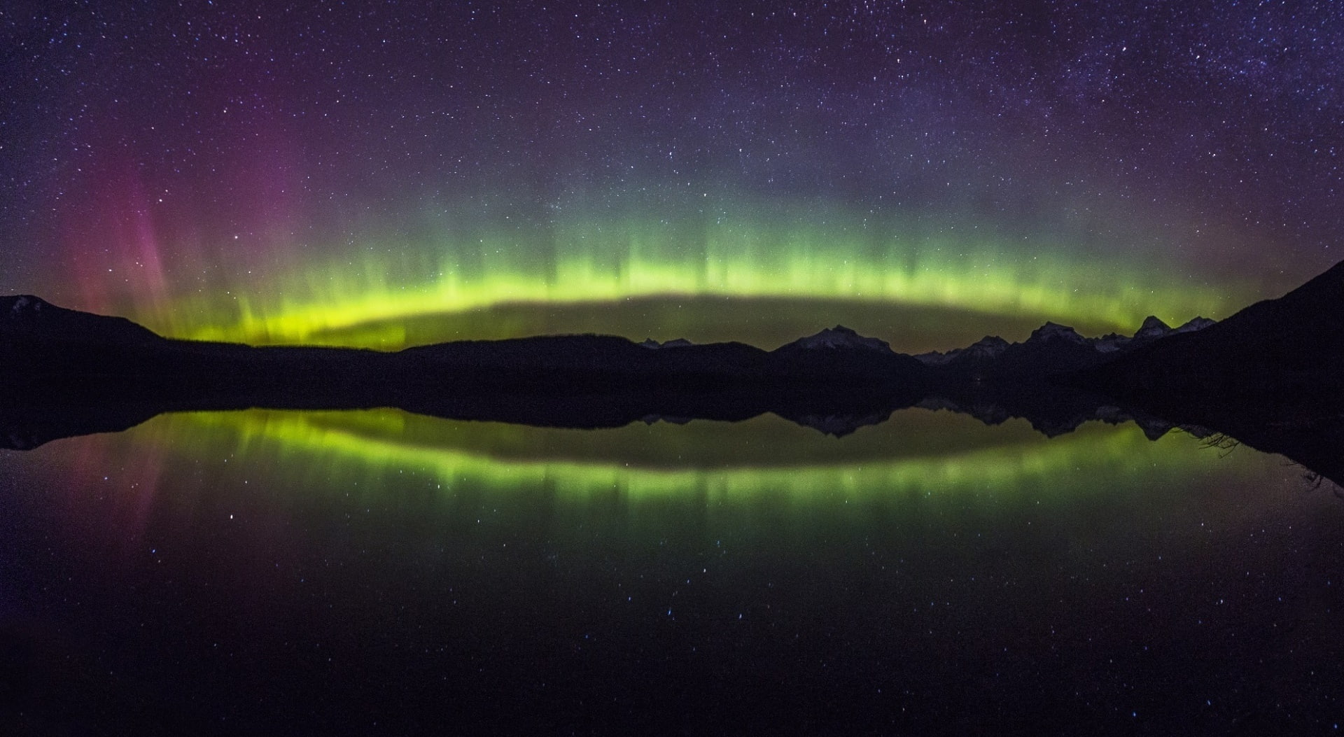 no people, green color, digital, water, milky way, Night, landscape, lake, tranquility, space and astronomy, space, scenics - nature, 1080P, HD Wallpaper