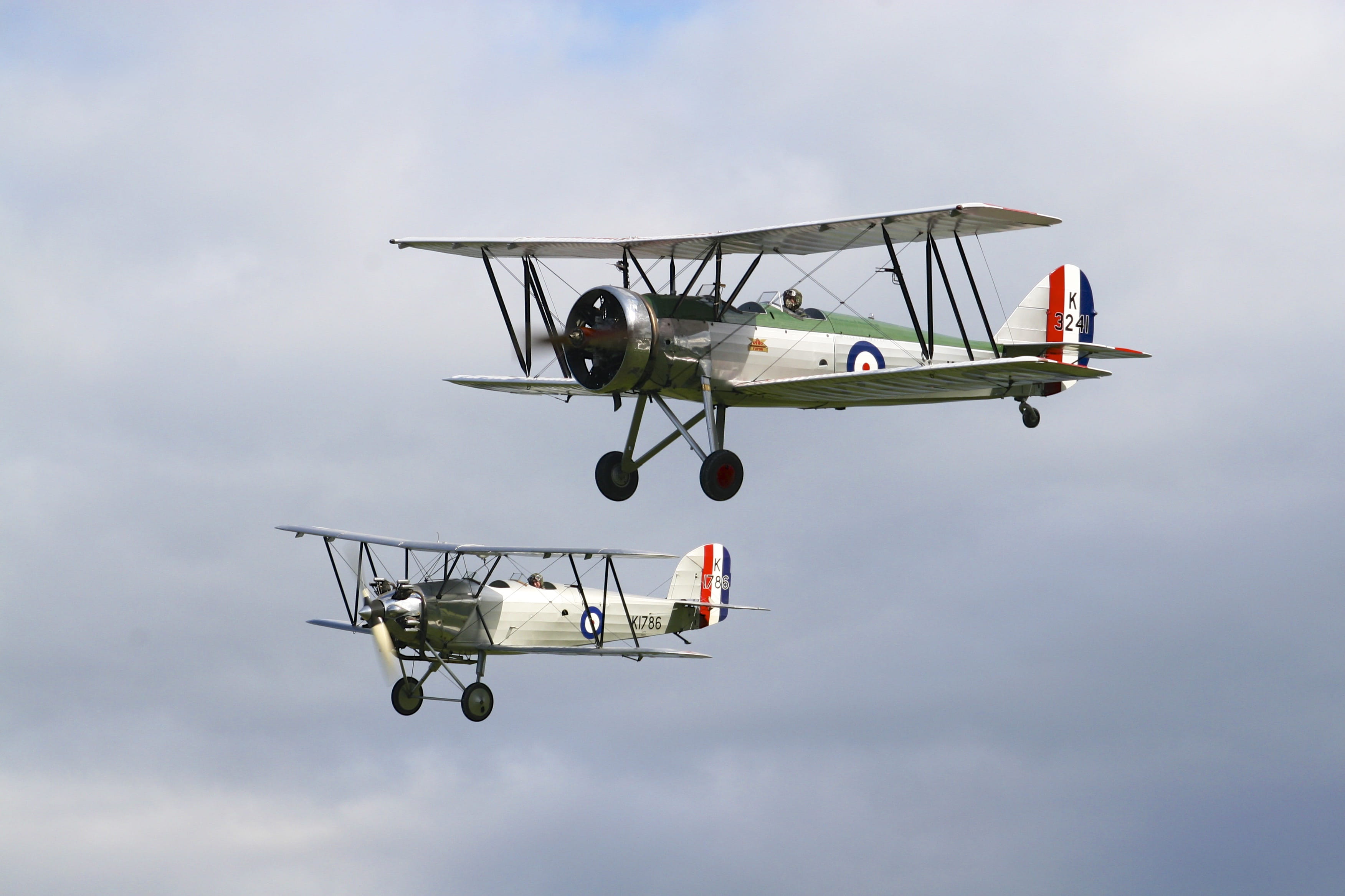 2K, day, cloud - sky, old warden, nature, travel, low angle view, motion, aerospace industry, air vehicle, united kingdom, mode of transportation, flying, HD Wallpaper