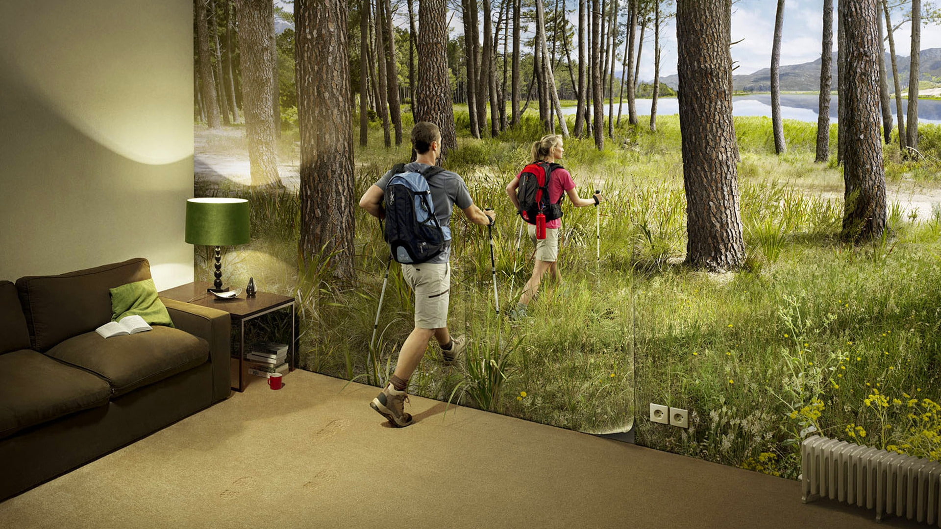 Hiking, entertainment, hd, forest, room, fun, 1080P, beautiful, funny, art, Holiday, HD Wallpaper