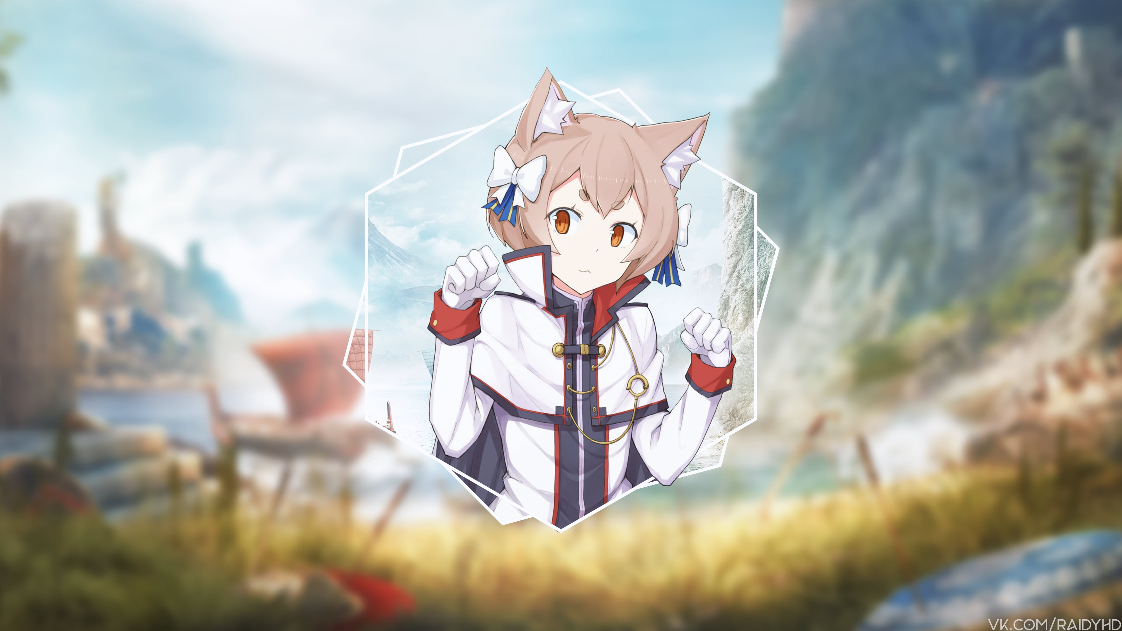4K, picture-in-picture, anime boys, Argail Felix, anime, Re Zero, HD Wallpaper