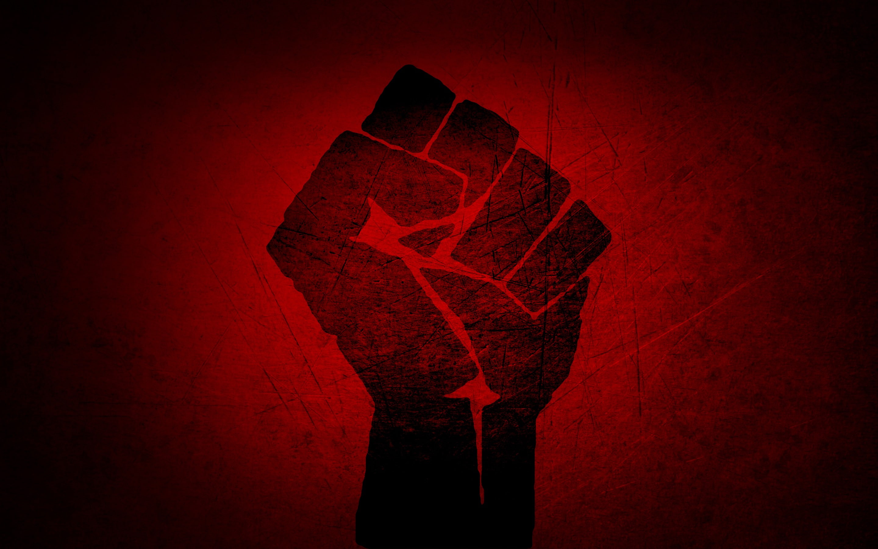 art and craft, nature, rock - object, Raised Fist, history, red, indoors, 2K, fists, studio shot, the past, red background, textured, solid, built structure, HD Wallpaper