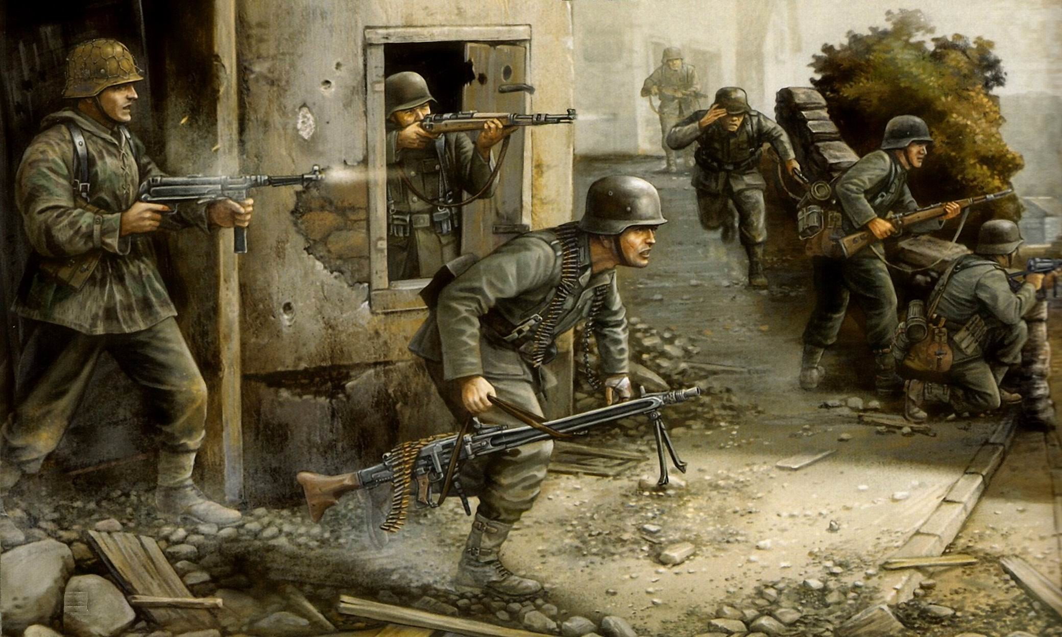 1080P, flames, germans, fascists, war, HD Wallpaper