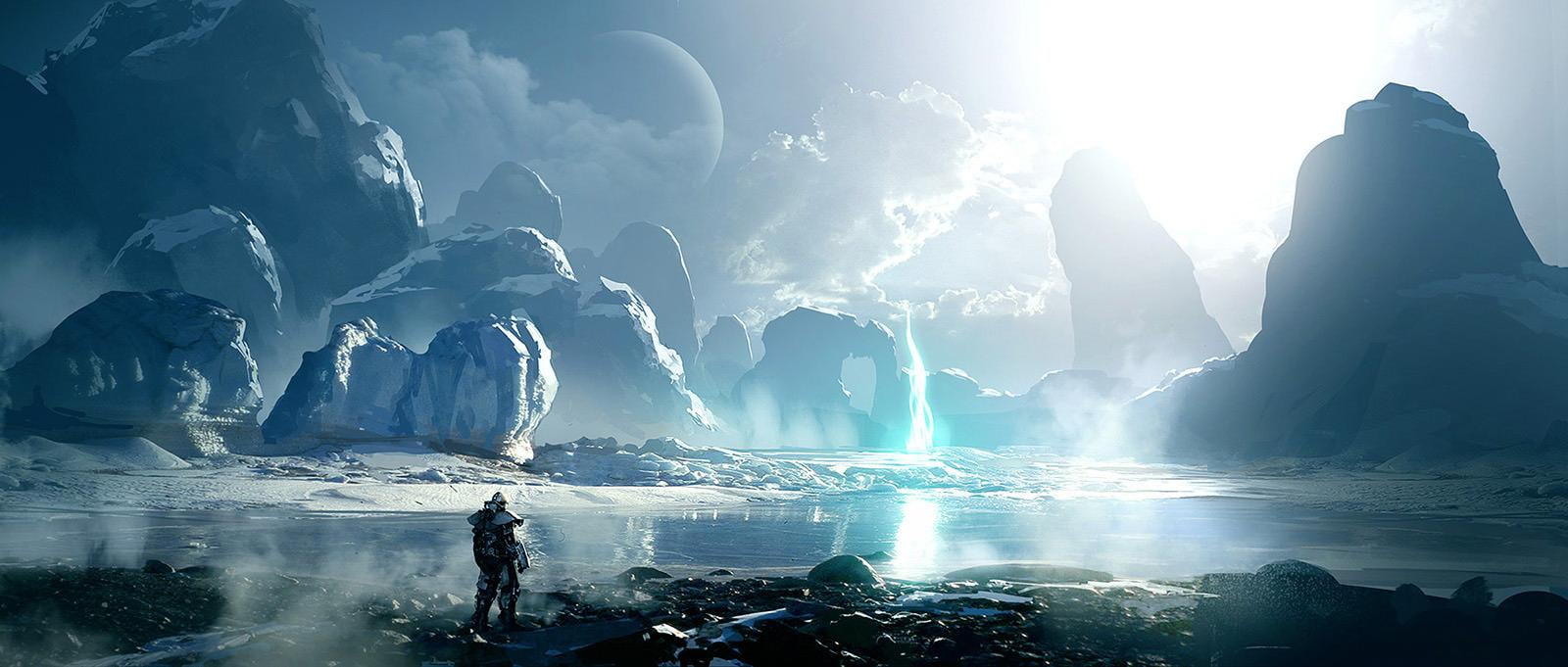 ice, d, planet, 720P, art, HD Wallpaper