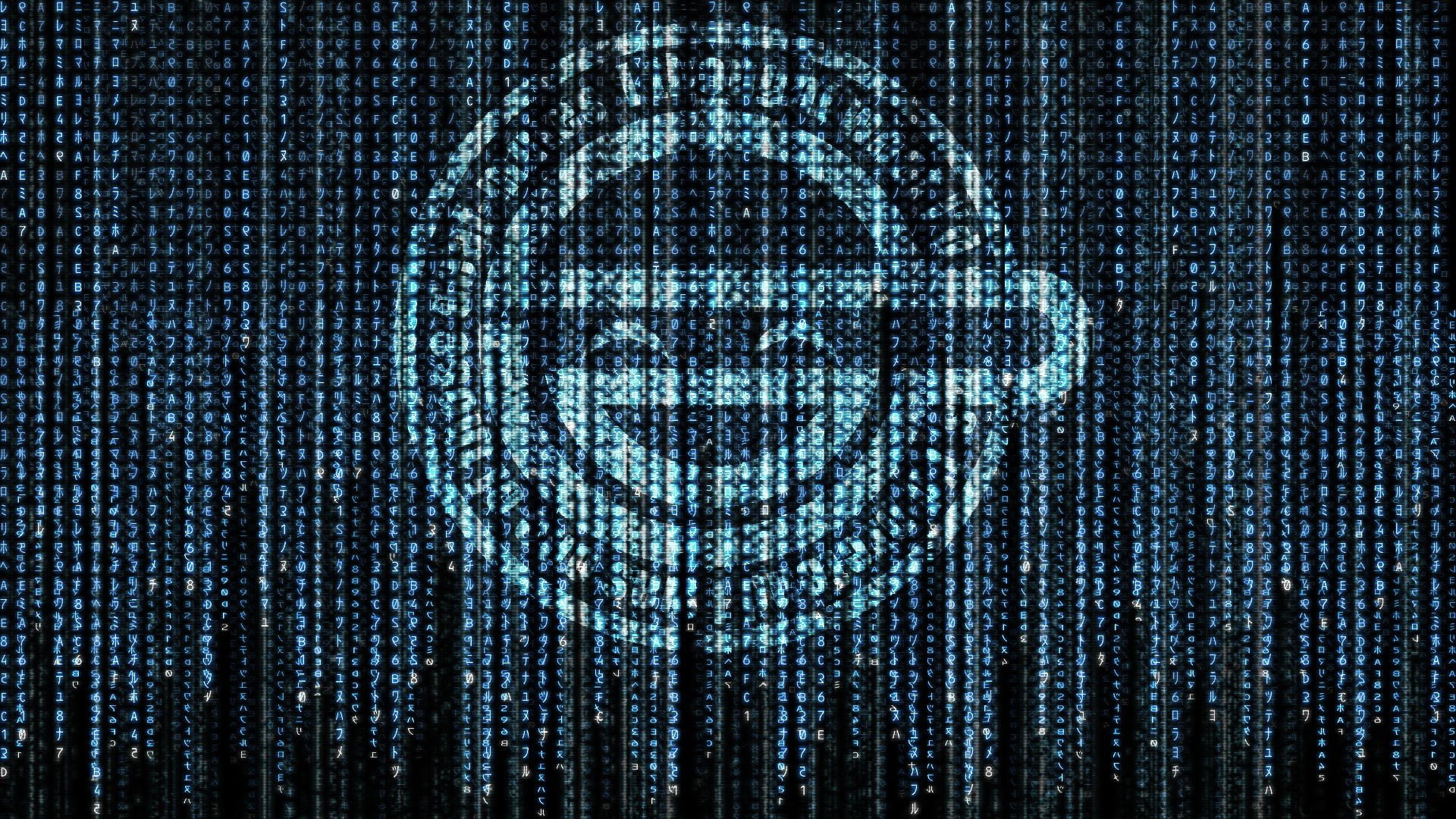 Fictional Logo, Ghost In The Shell, Laughing Man, anime, 1080P, HD Wallpaper