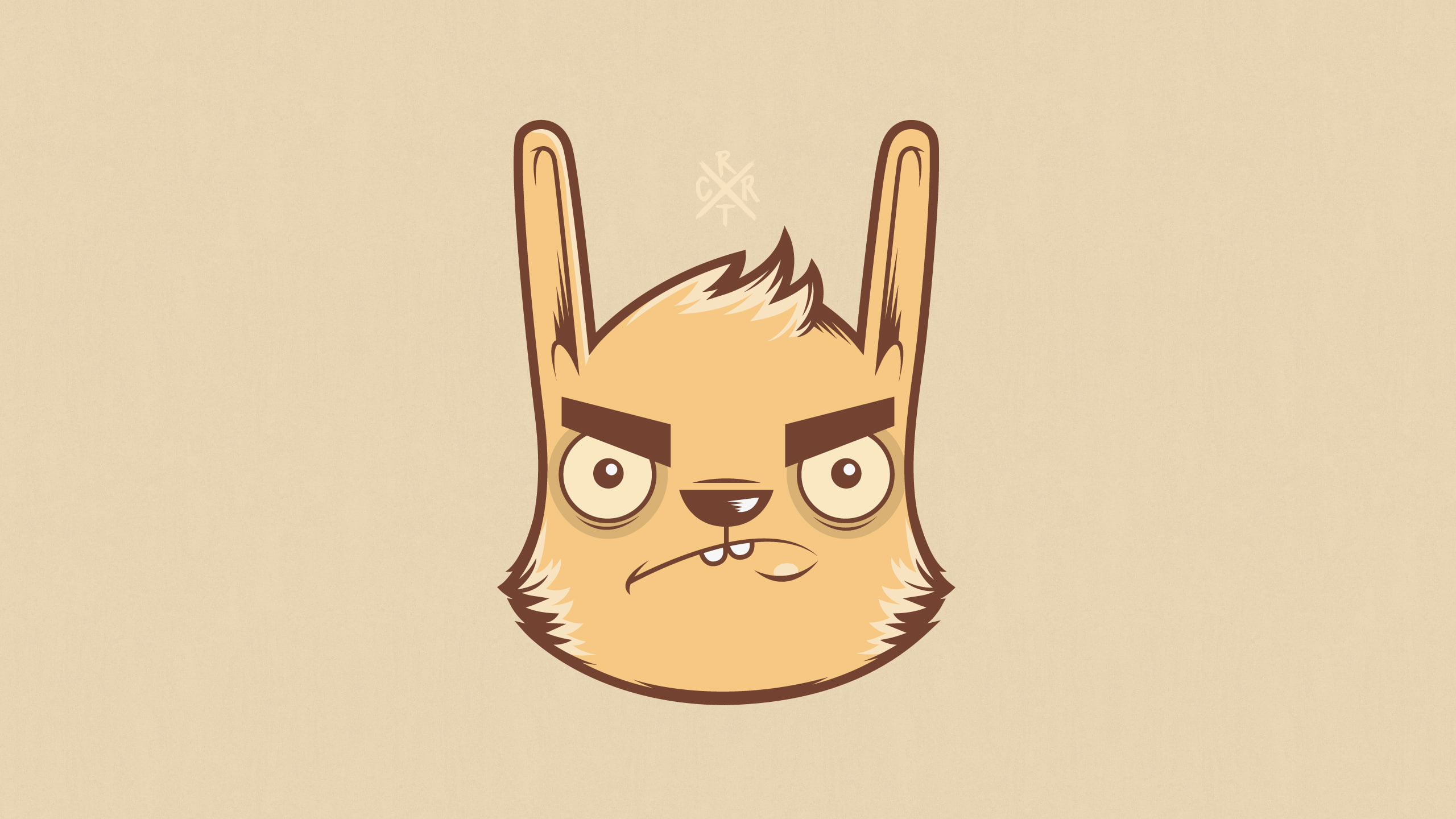 bunny, angry, digital/artwork, mad, rabbit, hd, 2K, HD Wallpaper