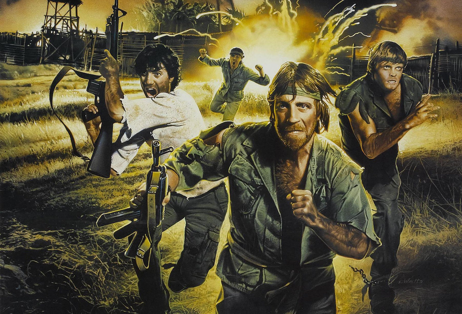 Chuck Norris, The Beginning, Missing in Action 2, Colonel James Braddock, Beginning, Missing 2, 1080P, HD Wallpaper
