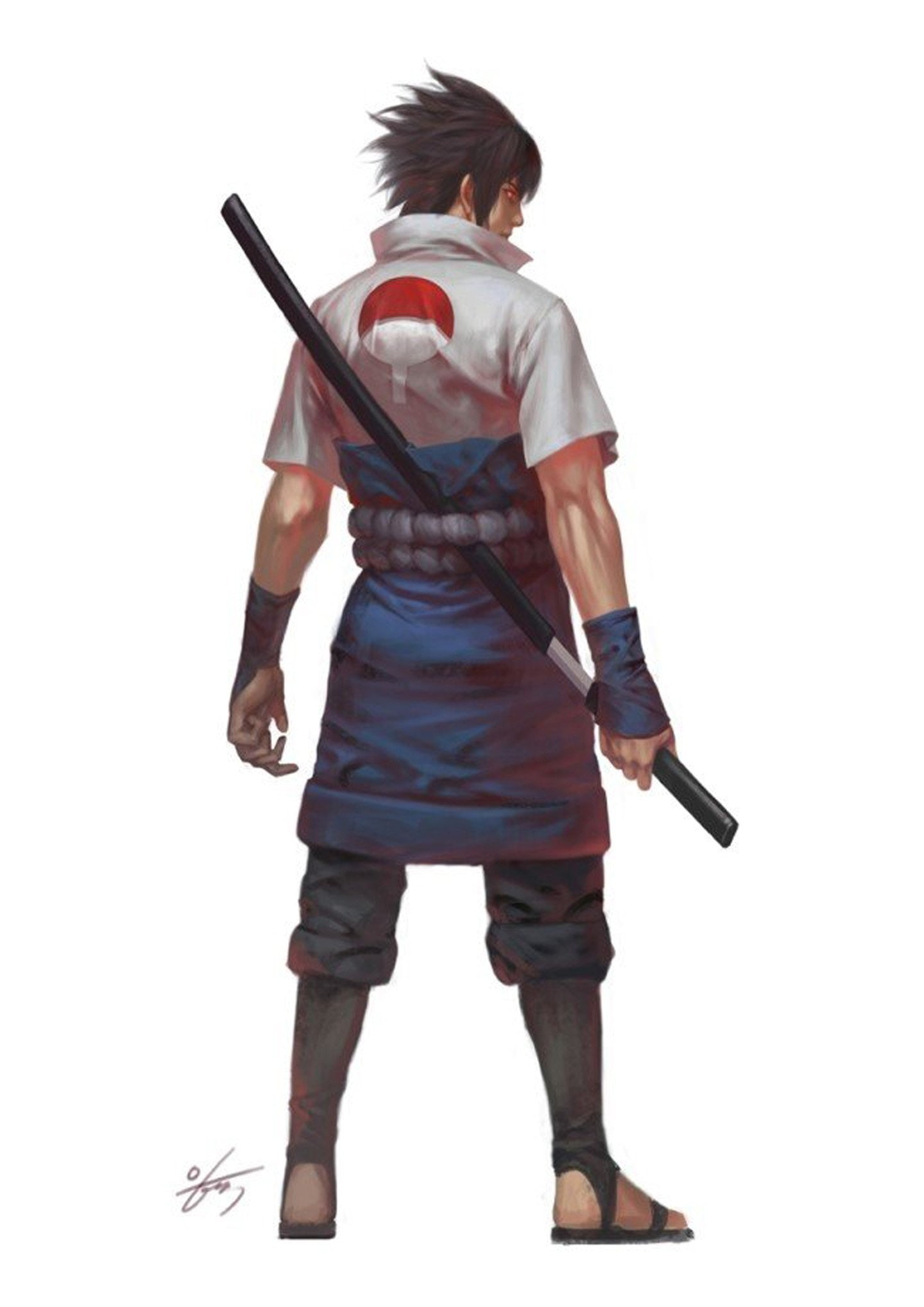 anime, artstation, lee, characterdigital, 1080P, 2d#naruto#sasuke, original, uchiha#in-hyuk, Phone HD Wallpaper