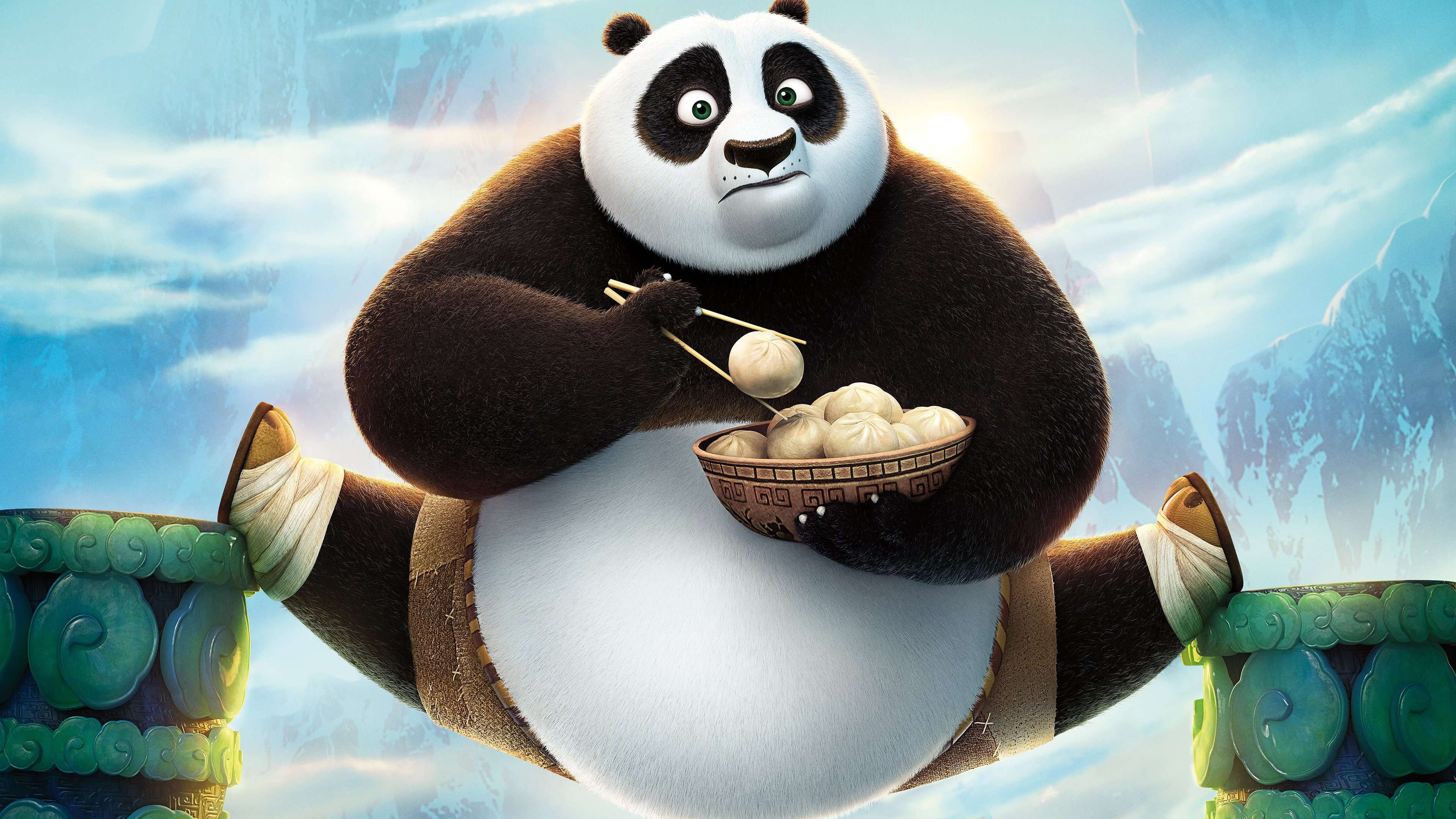 cartoon, Best Animation Movies, 4K, Kung Fu Panda 3, HD Wallpaper