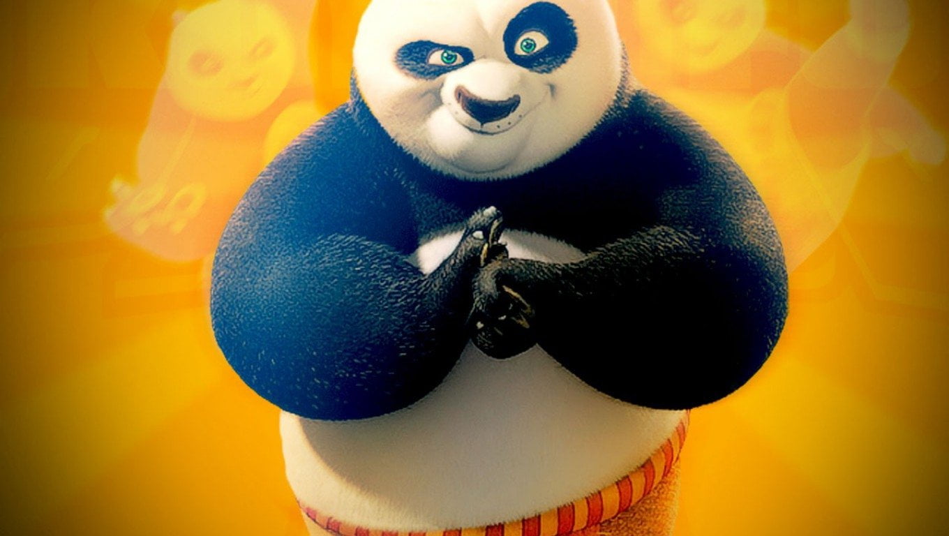 looking at camera, waist up, body part, beautiful woman, portrait, Kung Fu Panda, lifestyles, Jack Black, one person, studio shot, 720P, Po (Kung Fu Panda), HD Wallpaper