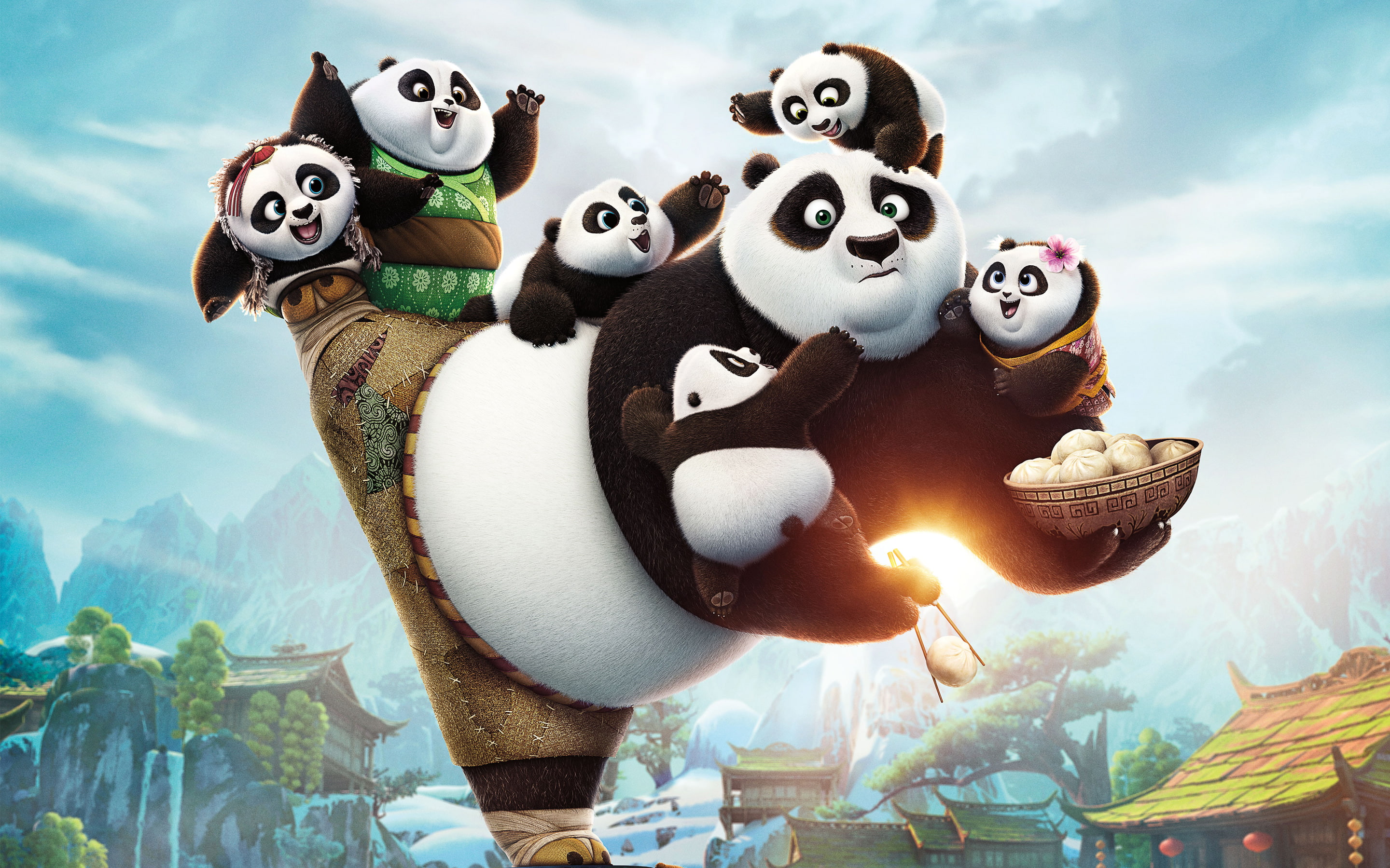 Kung, fu, 2016, 2K, Panda, HD Wallpaper