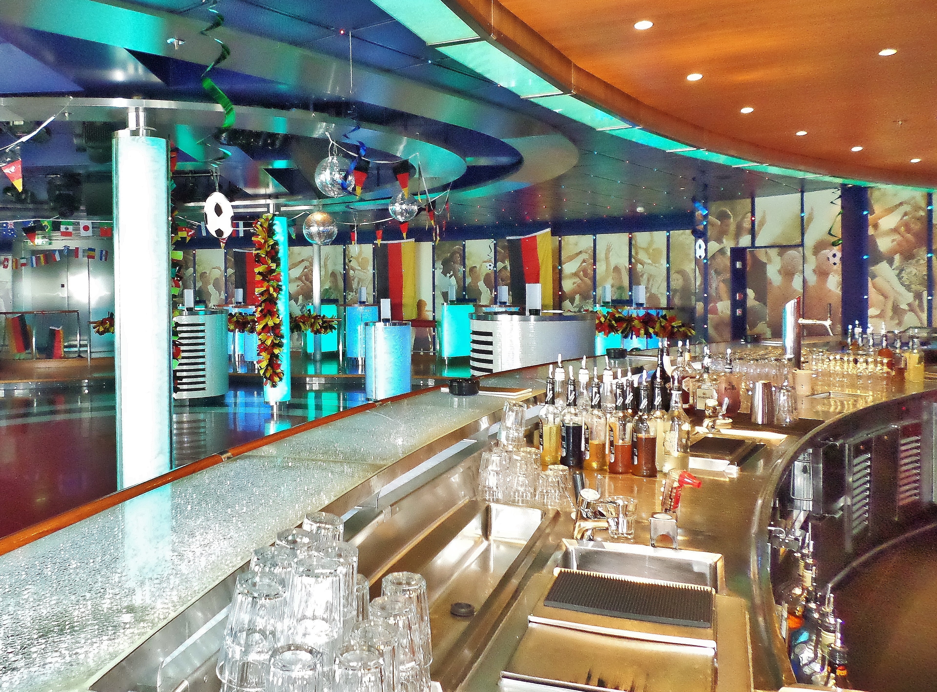 bottle, beverages, bottles, lighting equipment, ceiling, cruise, party, architecture, shopping mall, incidental people, consumerism, bar - drink establishment, HD Wallpaper