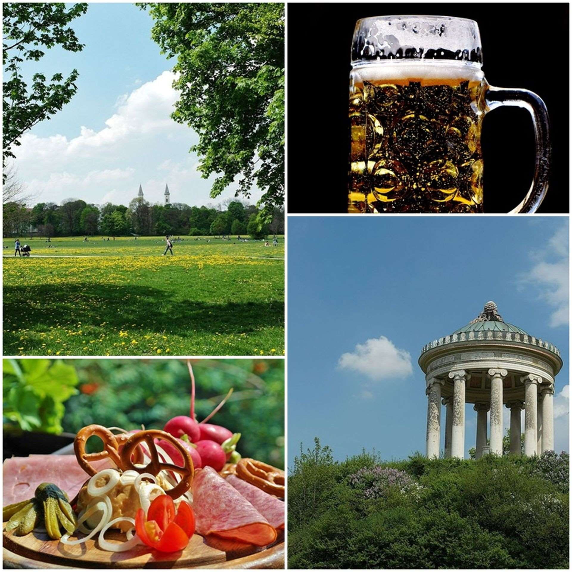 recovery, collage, grass, flora, munich, freshness, nature, summer, thirst, stroll, english garden, cloud - sky, food, composite image, beer drinking, beer garden, Phone HD Wallpaper