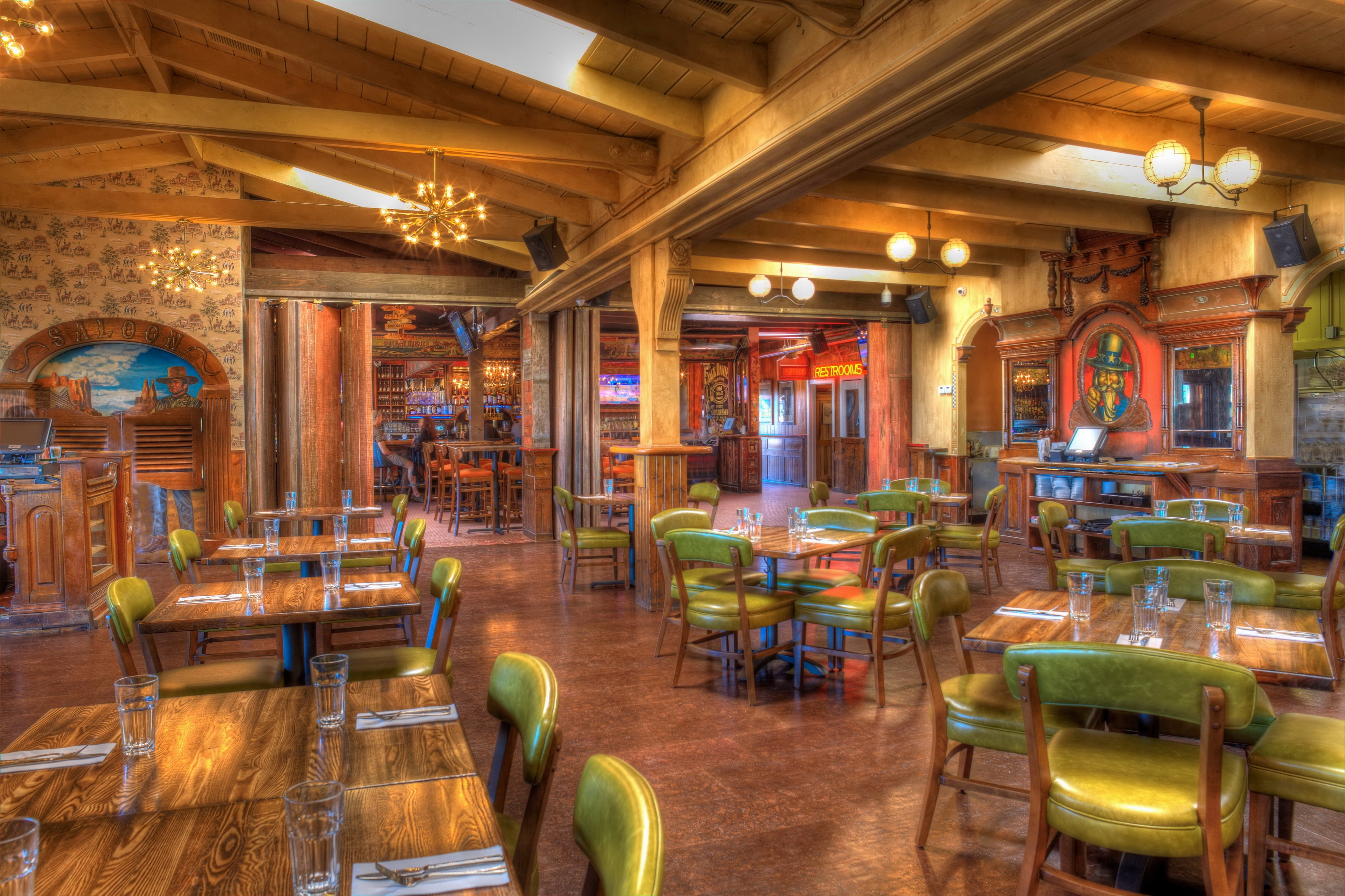 seat, food and drink, empty, chair, lighting equipment, Tables, no people, furniture, food and drink industry, restaurant, cafe, luxury, Design, Wooden ceiling, HD Wallpaper