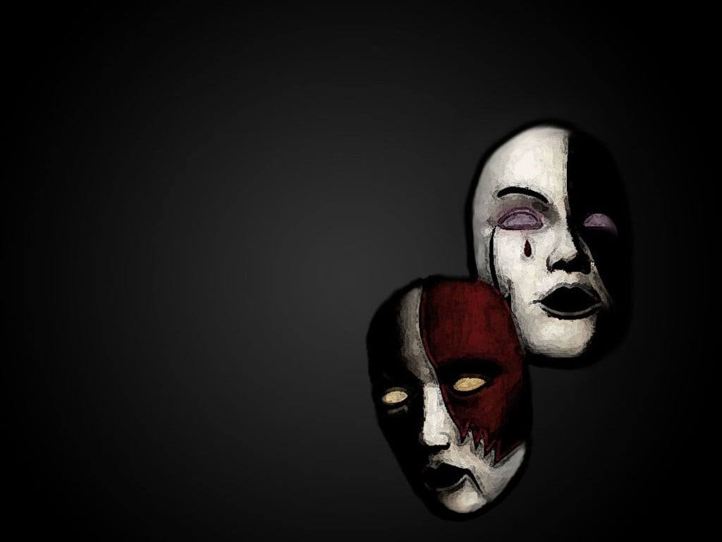 simple background, male likeness, mask - disguise, still life, craft, studio shot, artwork, human representation, close-up, female likeness, HD Wallpaper