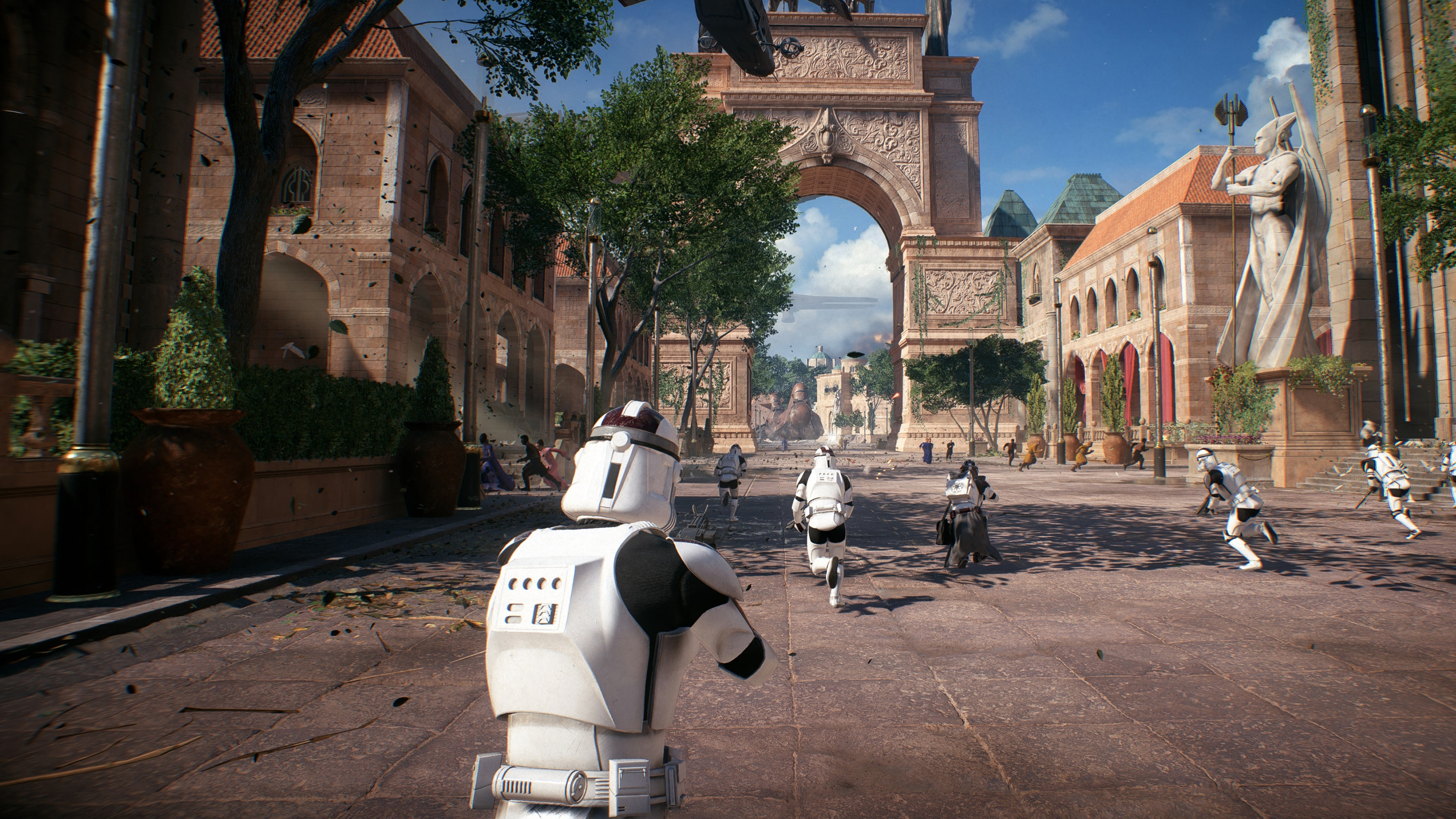fighting, wars, shooter, action, 1swbattlefront, 4K, star, futuristic, sci-fi, battlefront, HD Wallpaper