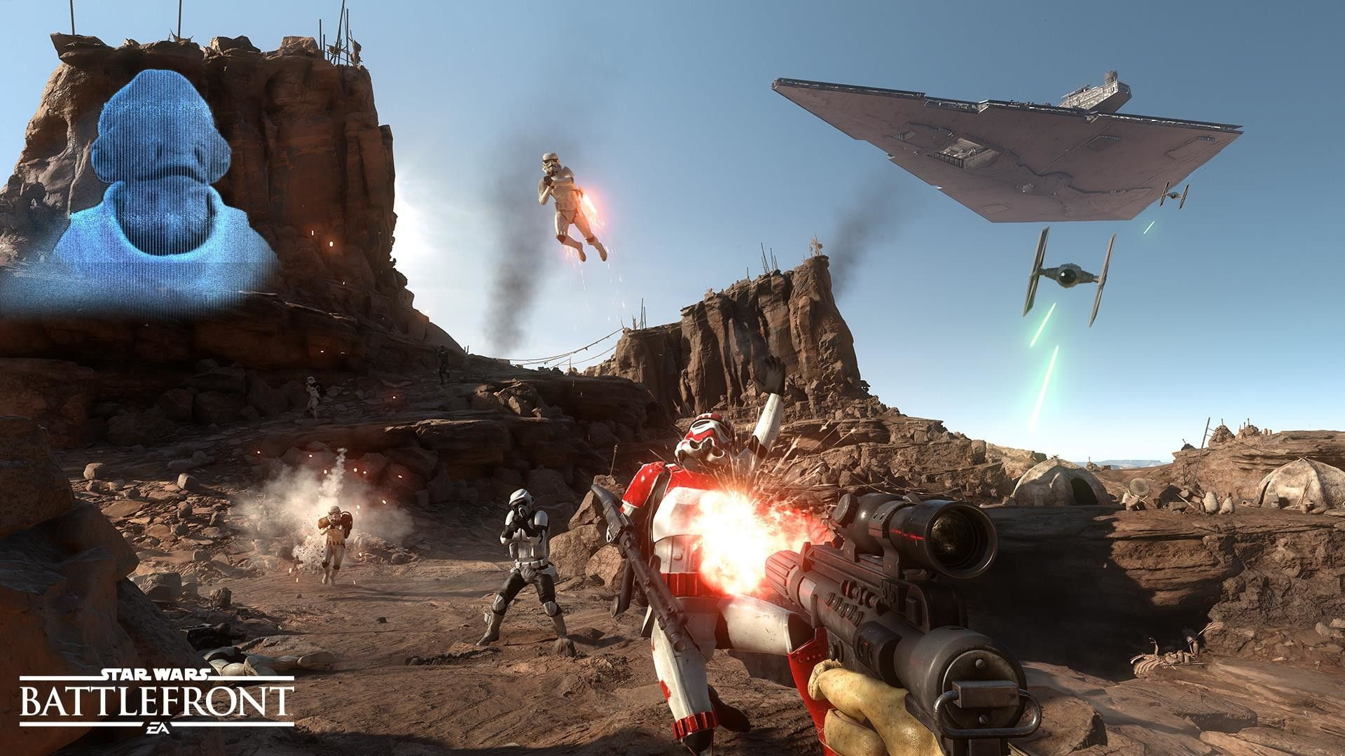 1080P, star, action, battlefront, futuristic, shooter, fighting, 1swbattlefront, sci-fi, wars, HD Wallpaper