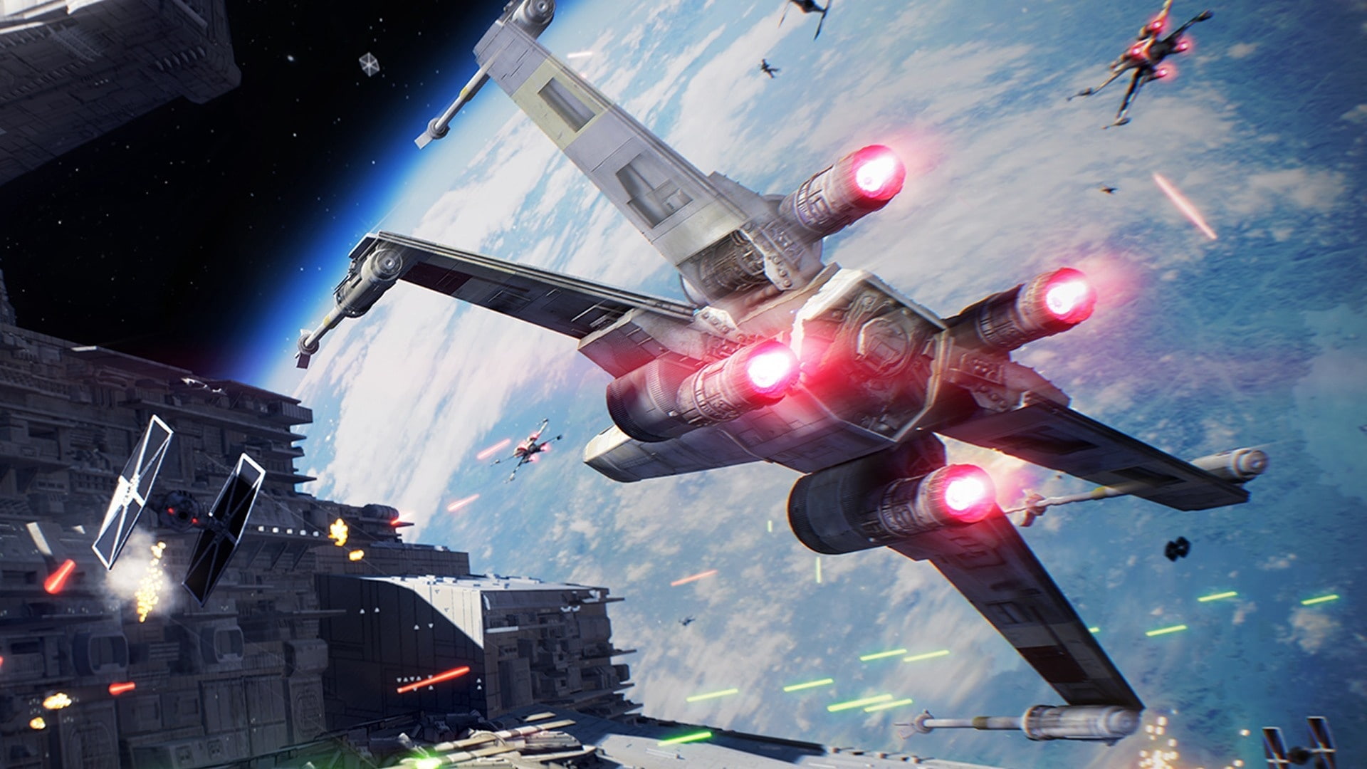 fighting, star, 1080P, action, shooter, futuristic, battlefront, 1swbattlefront, wars, sci-fi, HD Wallpaper
