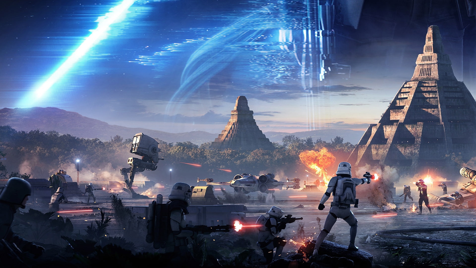 1080P, futuristic, sci-fi, shooter, fighting, wars, battlefront, star, 1swbattlefront, action, HD Wallpaper
