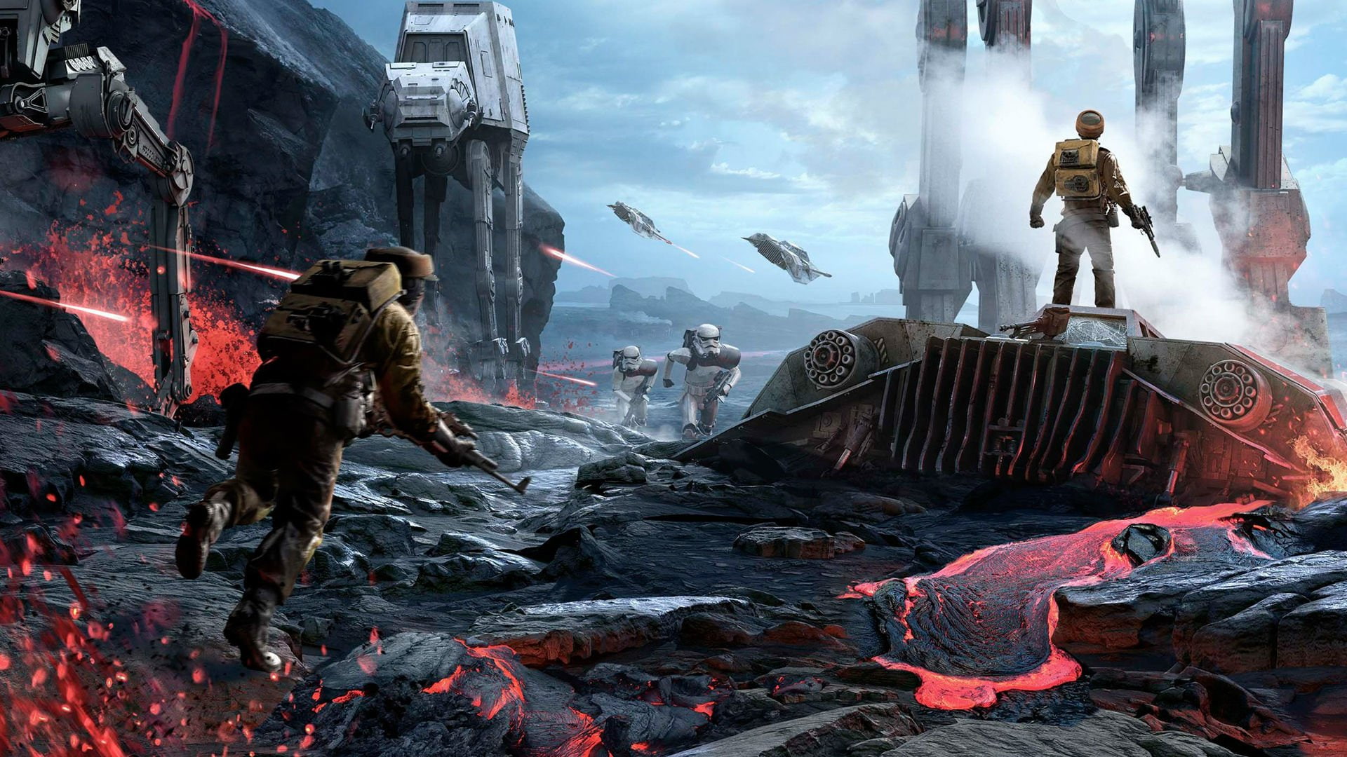 fi, shooter, Wars, 1swbattlefront, 1080P, sci, Battlefront, spaceship, action, Star, Fps, HD Wallpaper
