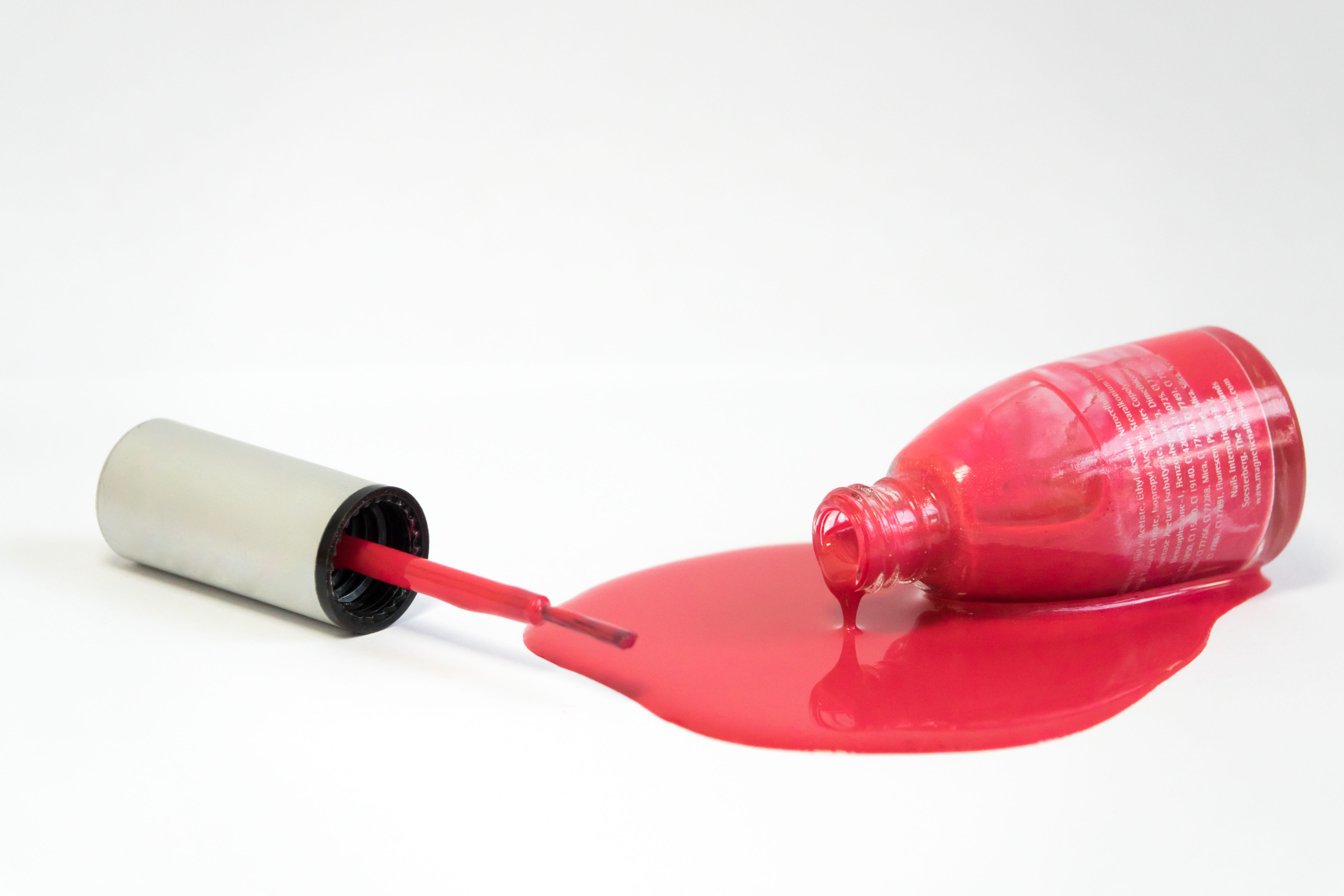 brush, surgery, emergency services occupation, close-up, medical condition, fell down, color, studio shot, red, single object, 5K, bottle, healthcare and medicine, HD Wallpaper