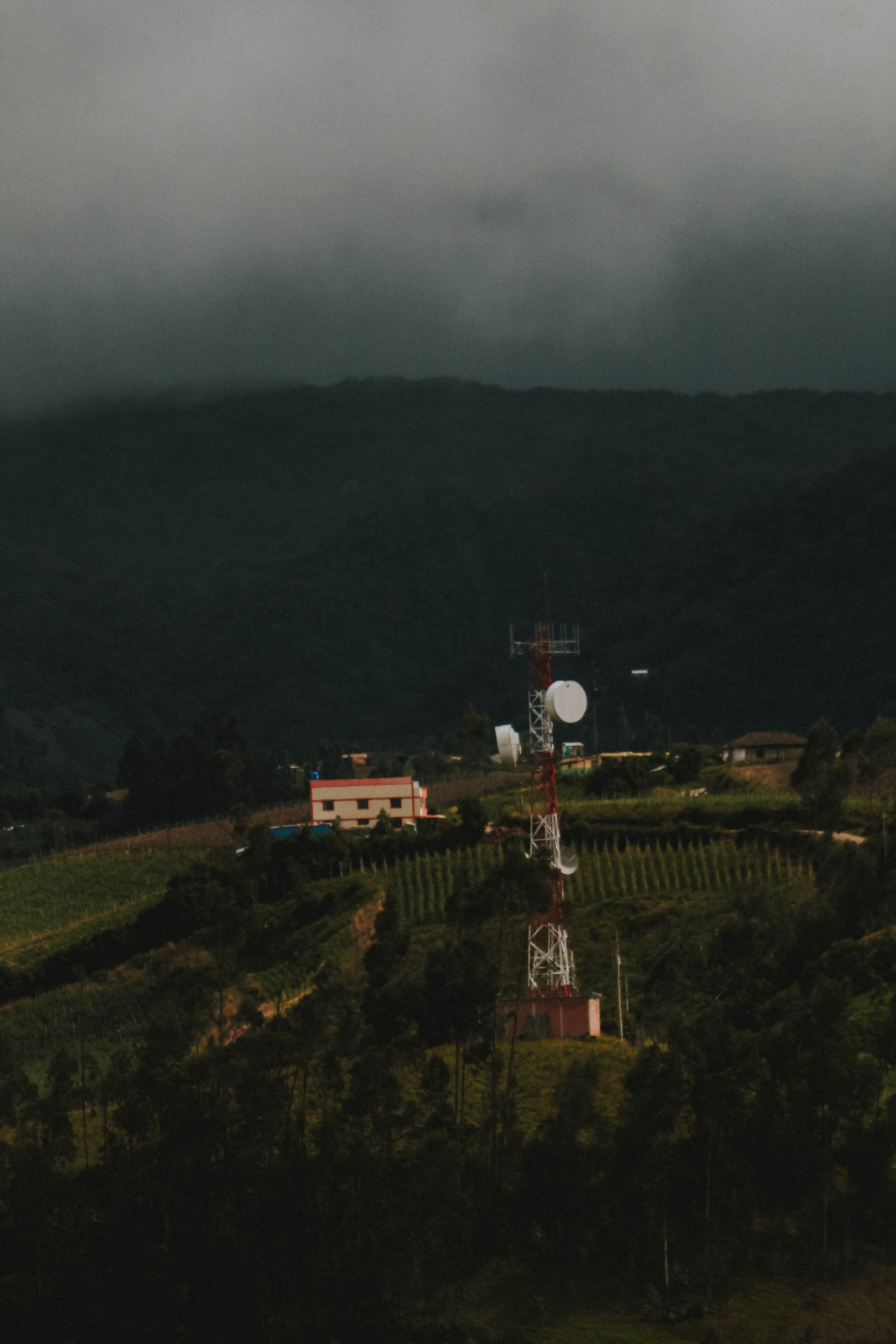 high angle view, environment, building exterior, sky, clouds, mountain, building, architecture, religion, no people, nature, cloud - sky, landscape, natural light, Phone HD Wallpaper