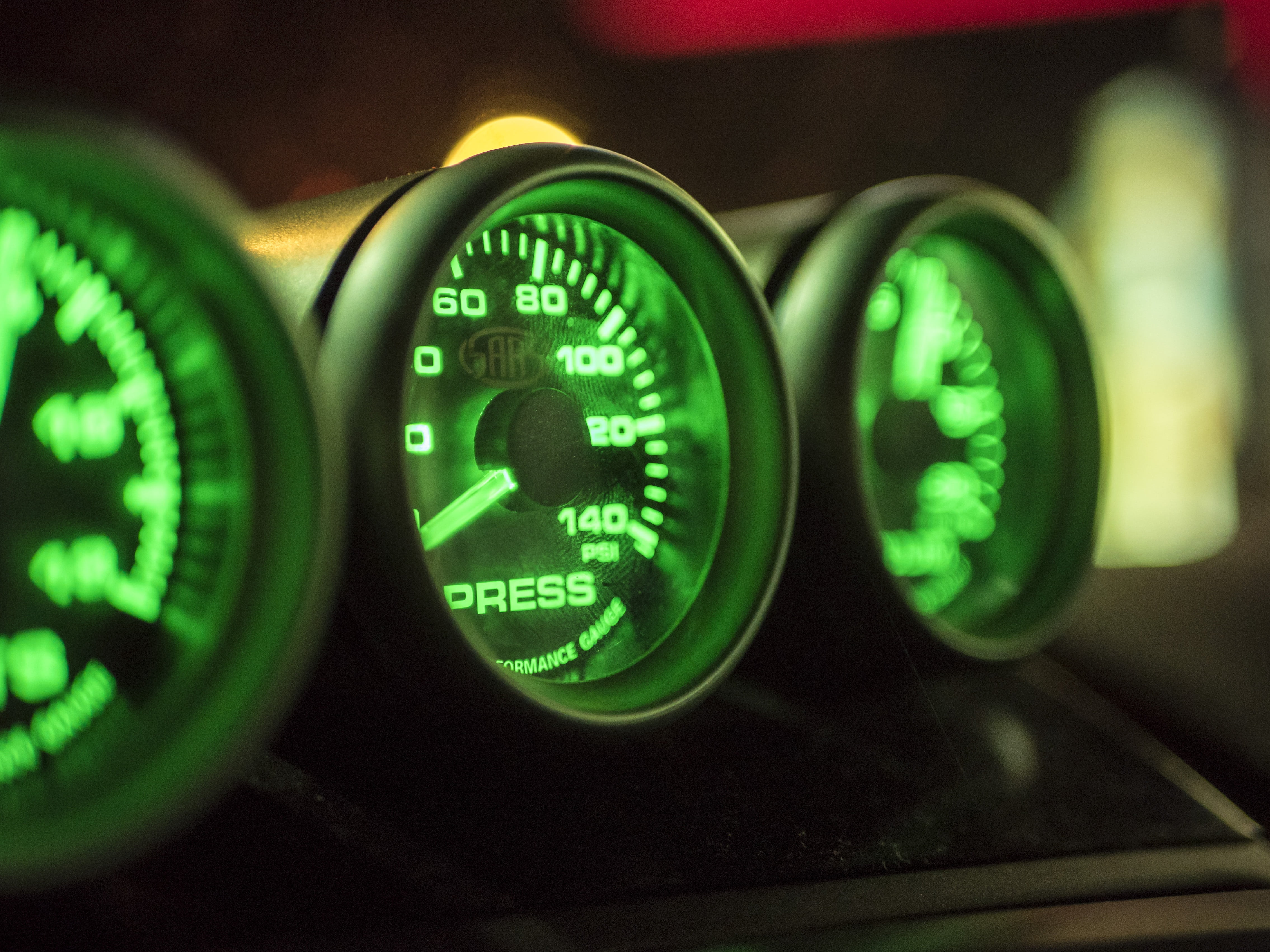 technology, voltage, device, still life, measurement, shallow, instrument, green color, dashboard, electric, automotive, car, pressure, engineering, panel, HD Wallpaper