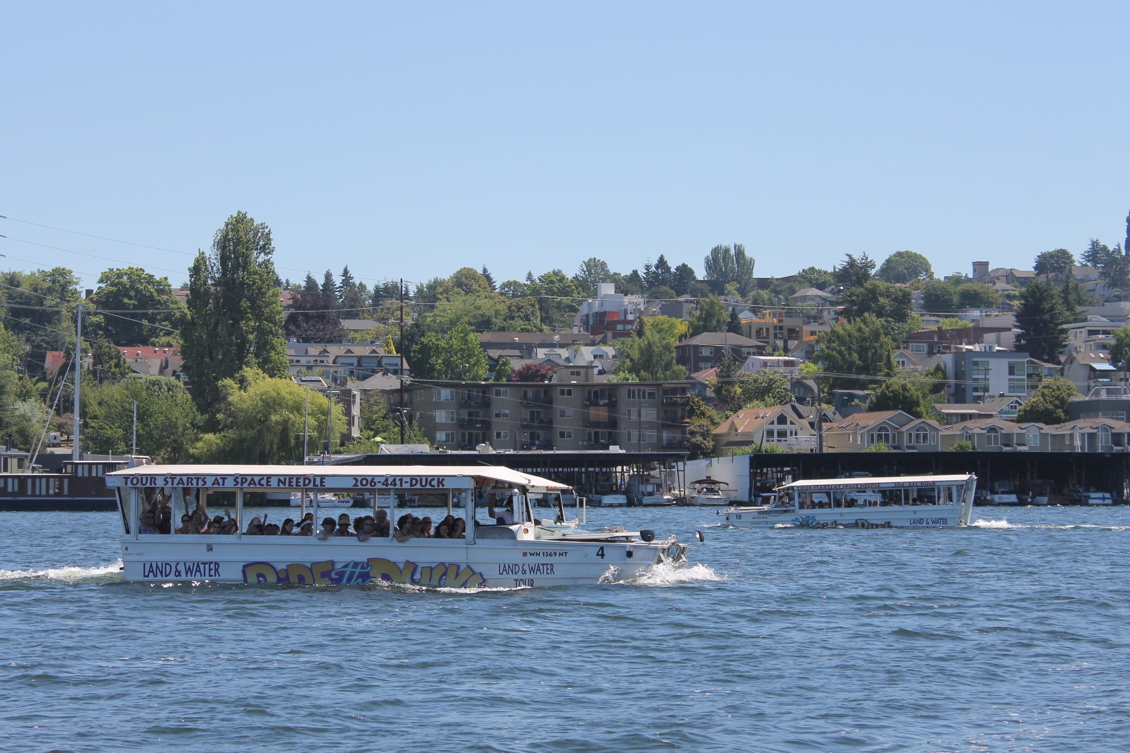 nautical Vessel, float, built structure, nature, architecture, building, northwest, blue, city, seattle, building exterior, boat, plant, water, no people, HD Wallpaper