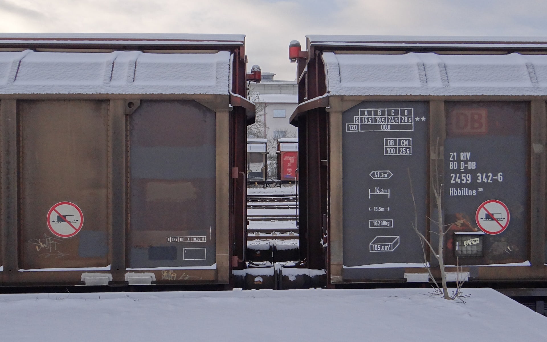 nature, brenz railway, communication, built structure, sign, cold temperature, mode of transportation, electrical equipment, giengen, western script, outdoors, HD Wallpaper