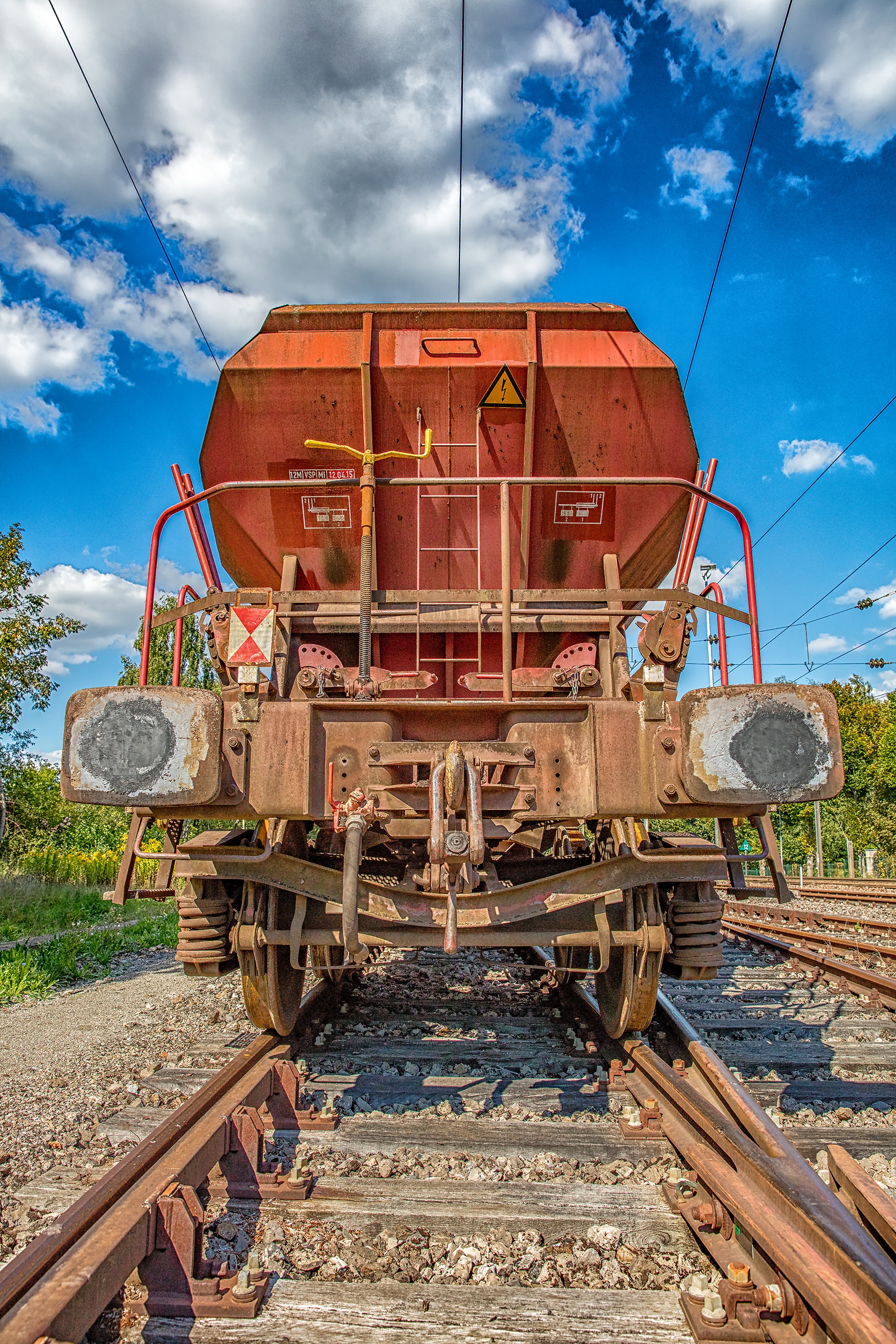 transport of goods, train, no people, old, metal, train - vehicle, seemed, public transportation, sky, rusty, transportation, track, day, cloud - sky, freight transport, Phone HD Wallpaper