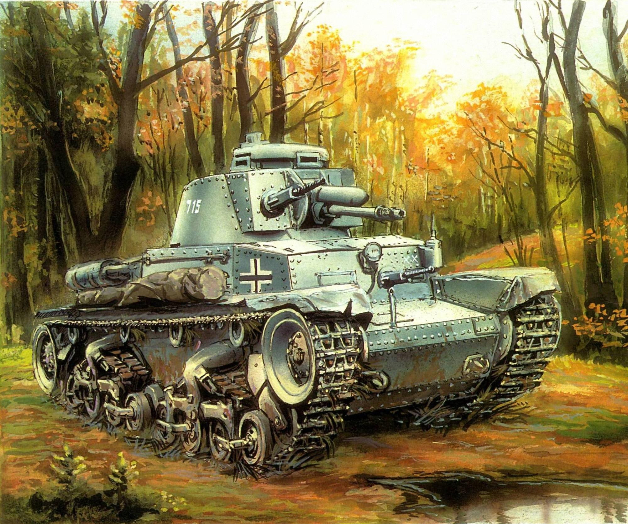 vz-35, gray, light, drawing, world, german, vz, lite, 1080P, tank, military, lt, painting, panzer, wwii, HD Wallpaper