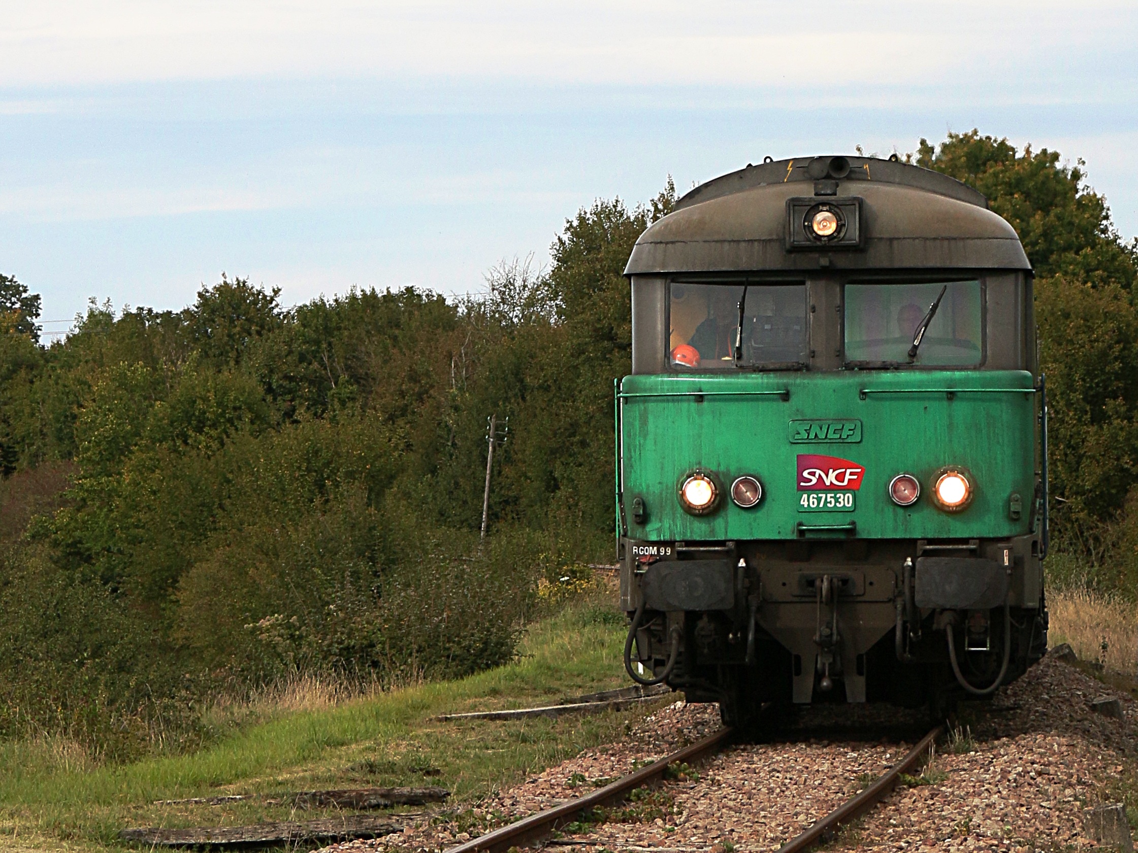 sncf, plant, train, cloud - sky, road trip, railroad track, rail transportation, mode of transportation, travel, no people, tree, outdoors, land, railroad car, HD Wallpaper