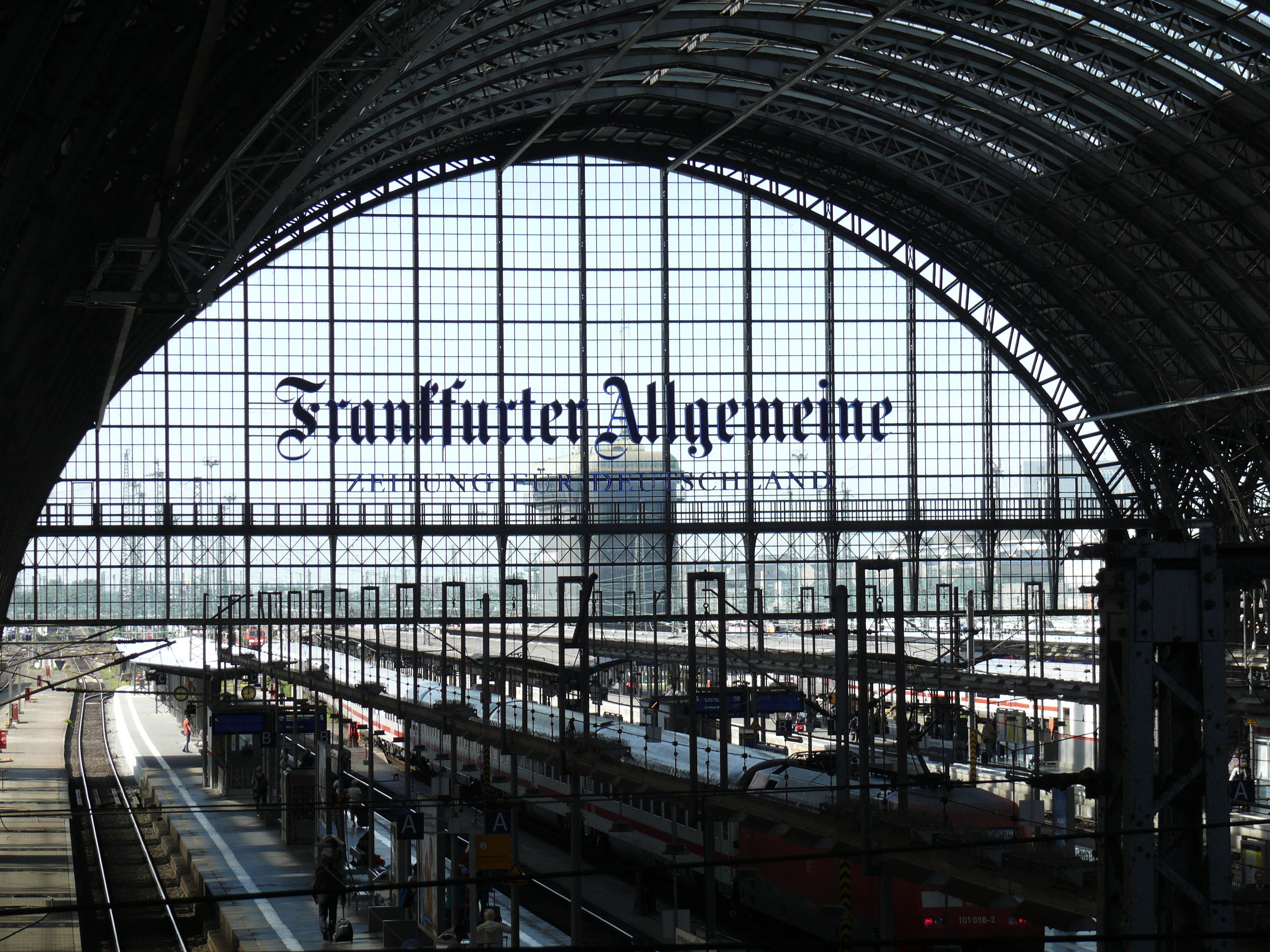 mode of transportation, Bank, remote traffic, 2K, railroad station, seemed, City, central station, hesse, indoors, glass - material, public transportation, HD Wallpaper