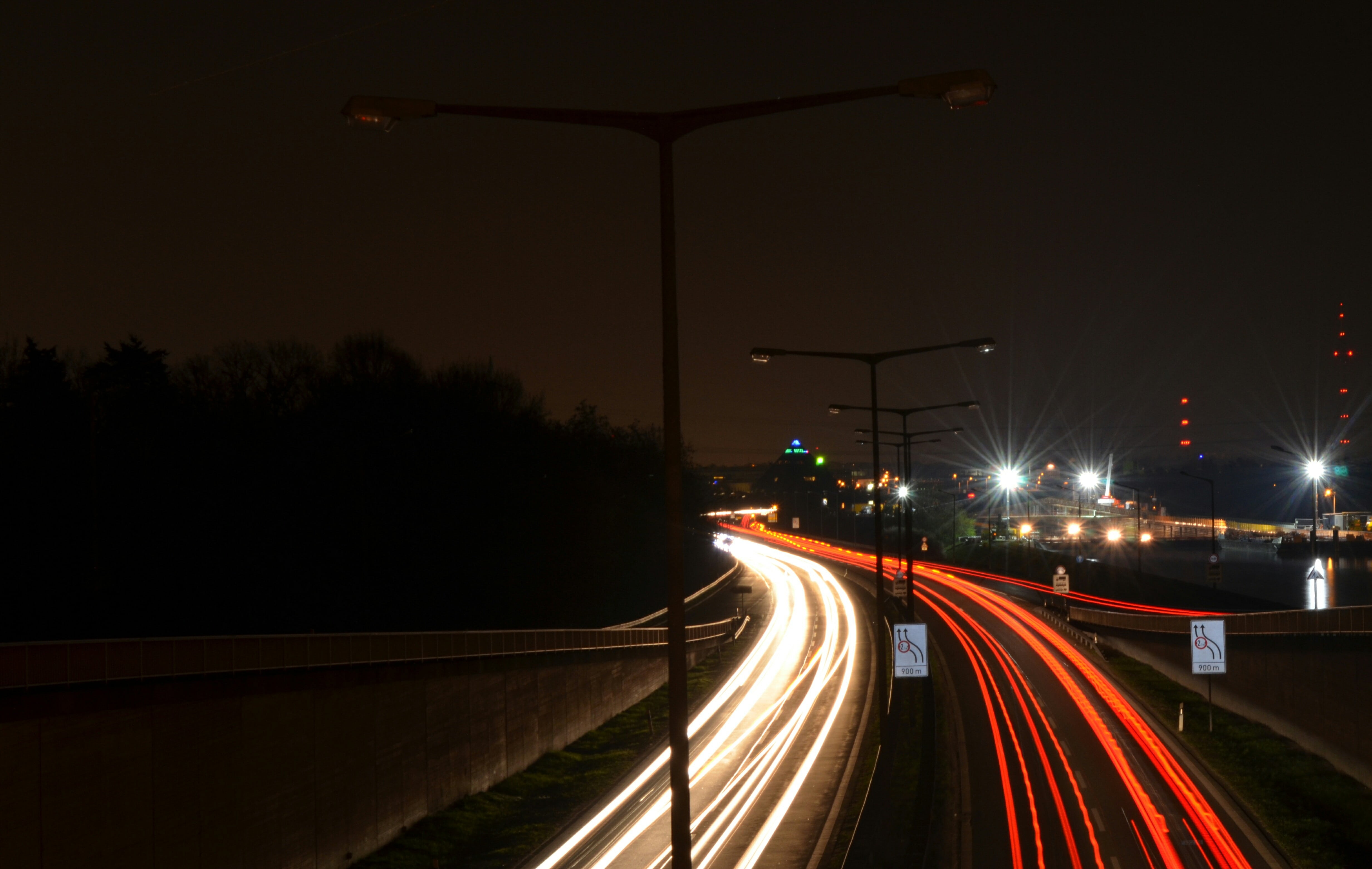 long exposure, light trail, lightpainting, mode of transportation, vehicle light, tail light, auto, details, automotive, vehicle, lighting equipment, traffic, HD Wallpaper