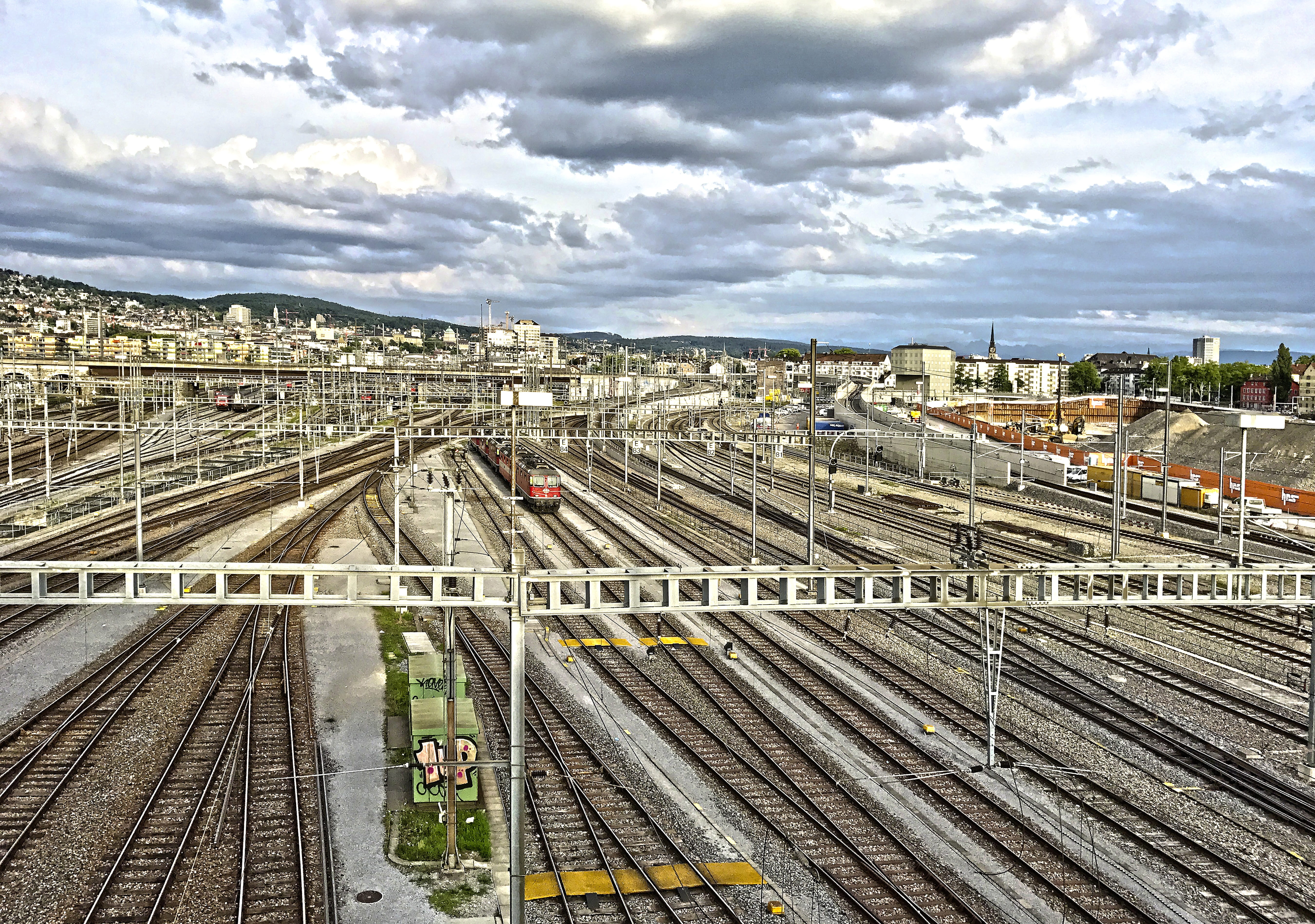 architecture, duisburg, platform, 5K, cloud - sky, miniature, russia, departure, station, railway station, black forest, switzerland, built structure, HD Wallpaper